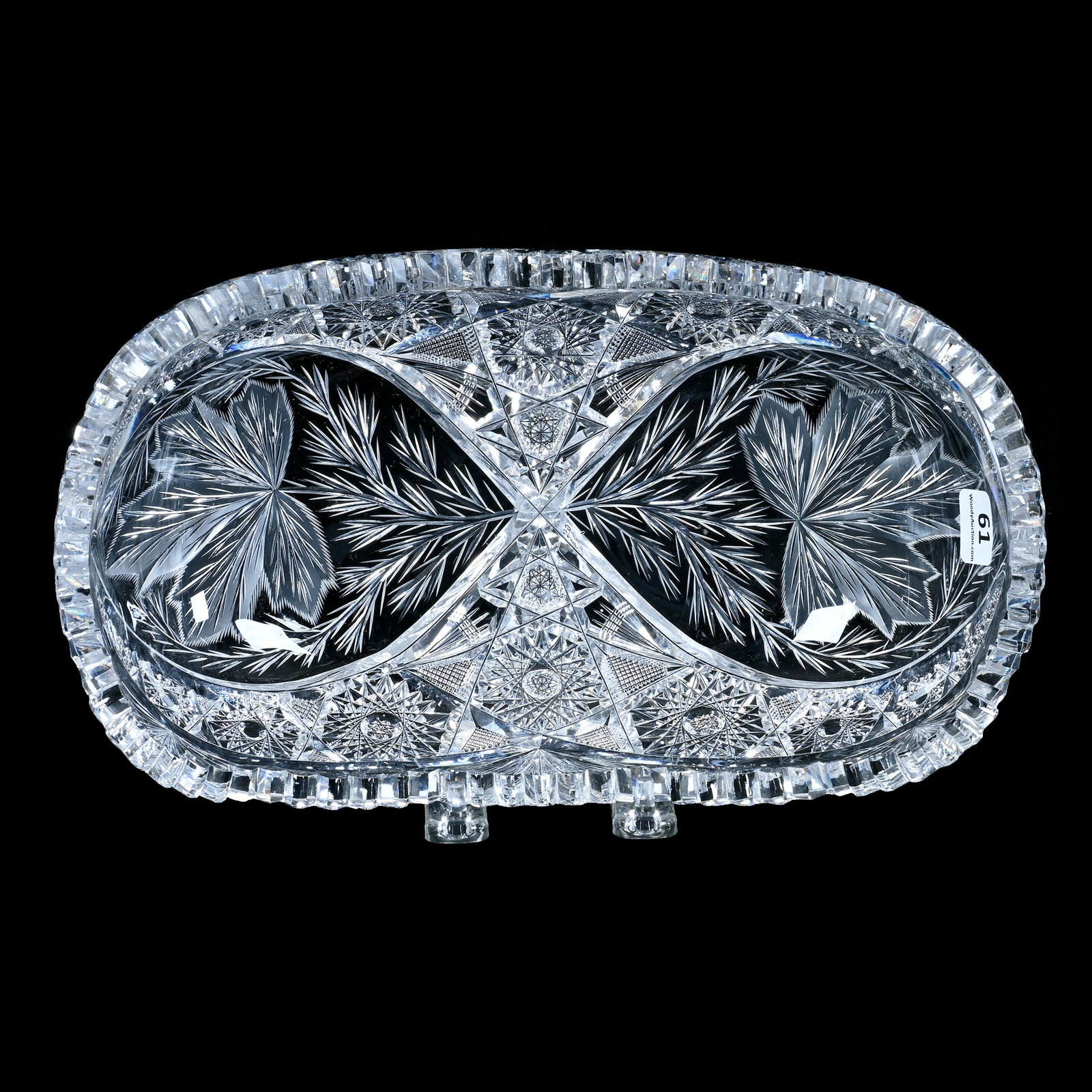 Bread Bowl, American Brilliant Cut Glass (1 of 3)