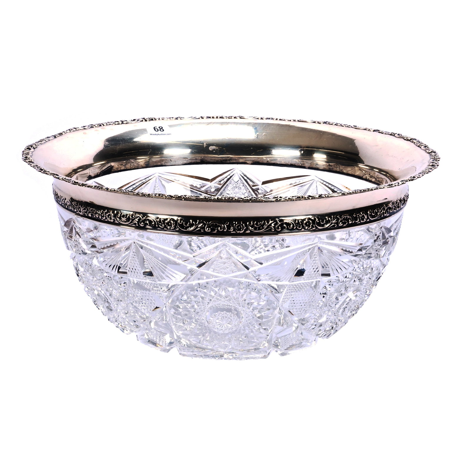 Punch Bowl, American Brilliant Cut Glass (1 of 11)