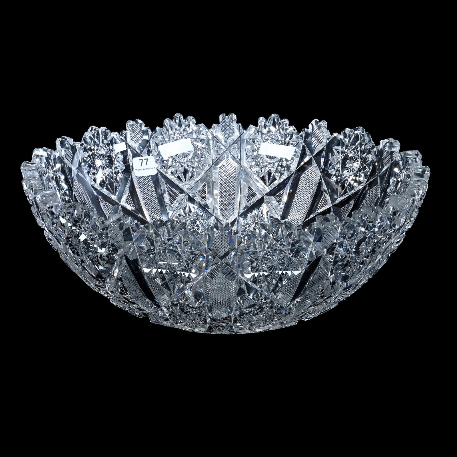 Punch Bowl, American Brilliant Cut Glass, Resembles Pattern #293 By Dorflinger (1 of 5)