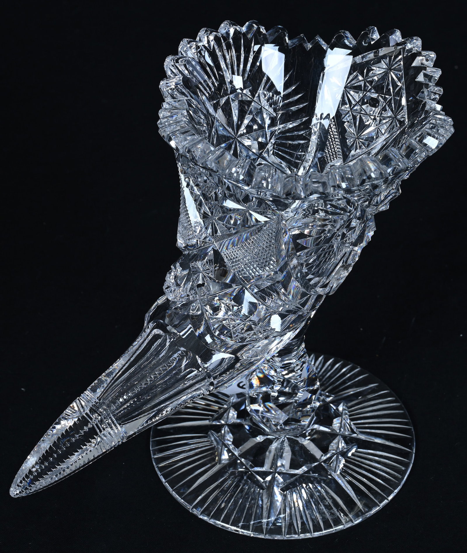 Pedestal Cornucopia Vase - 2