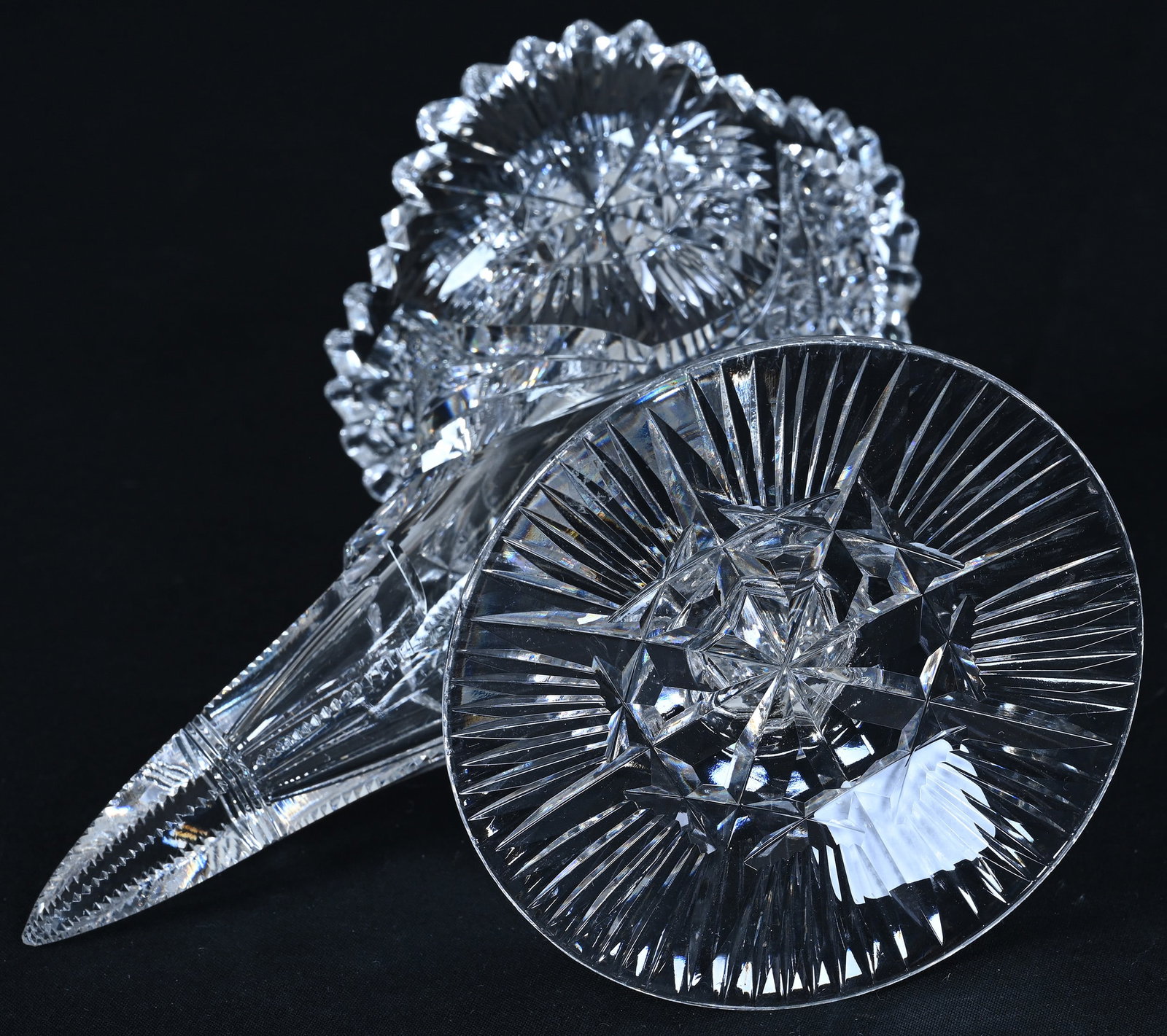 Pedestal Cornucopia Vase - 3