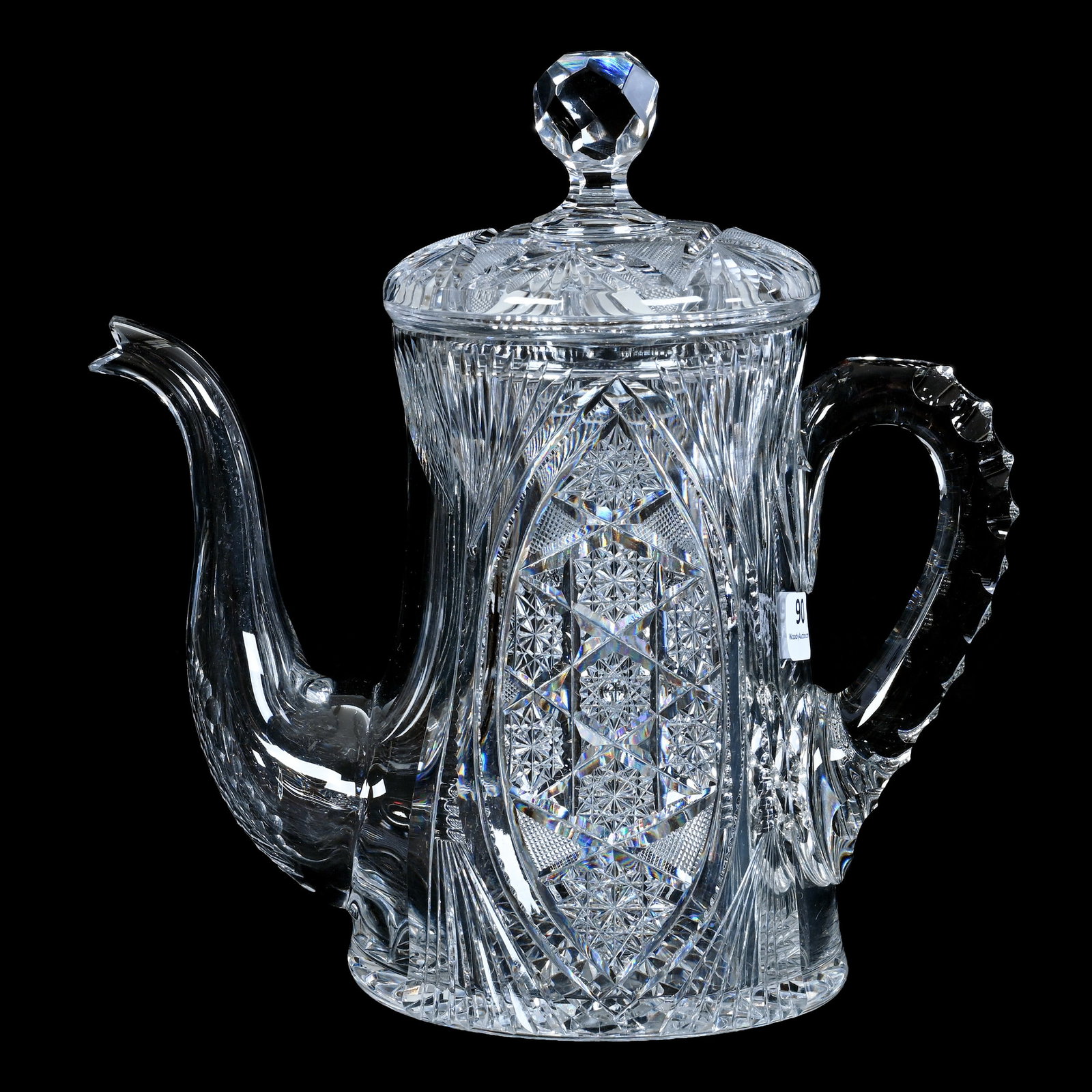 Coffee Pot, American Brilliant Cut Glass (1 of 4)