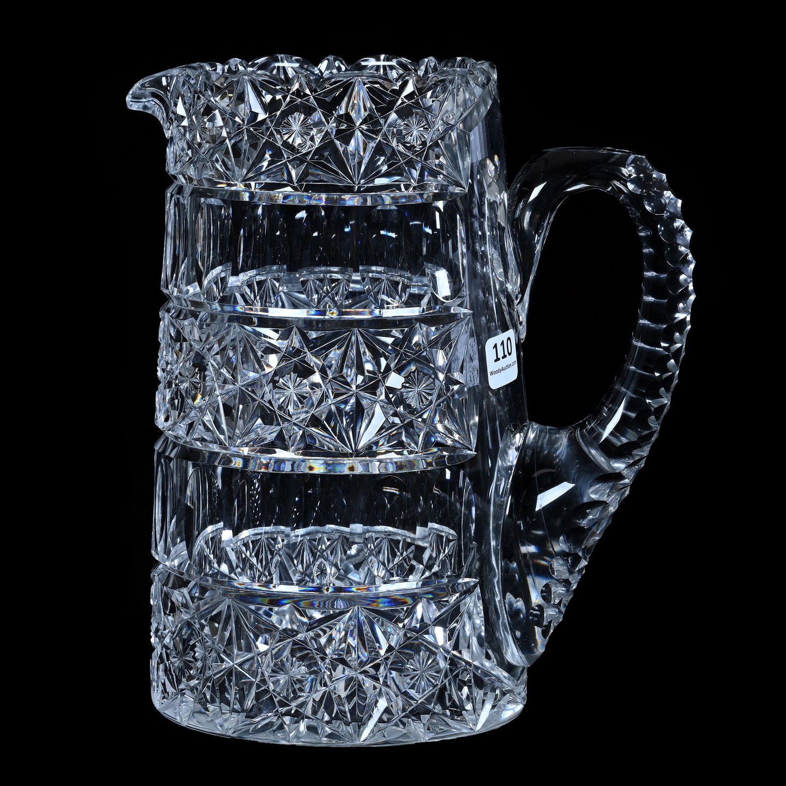 Pitcher, American Brilliant Cut Glass (1 of 4)