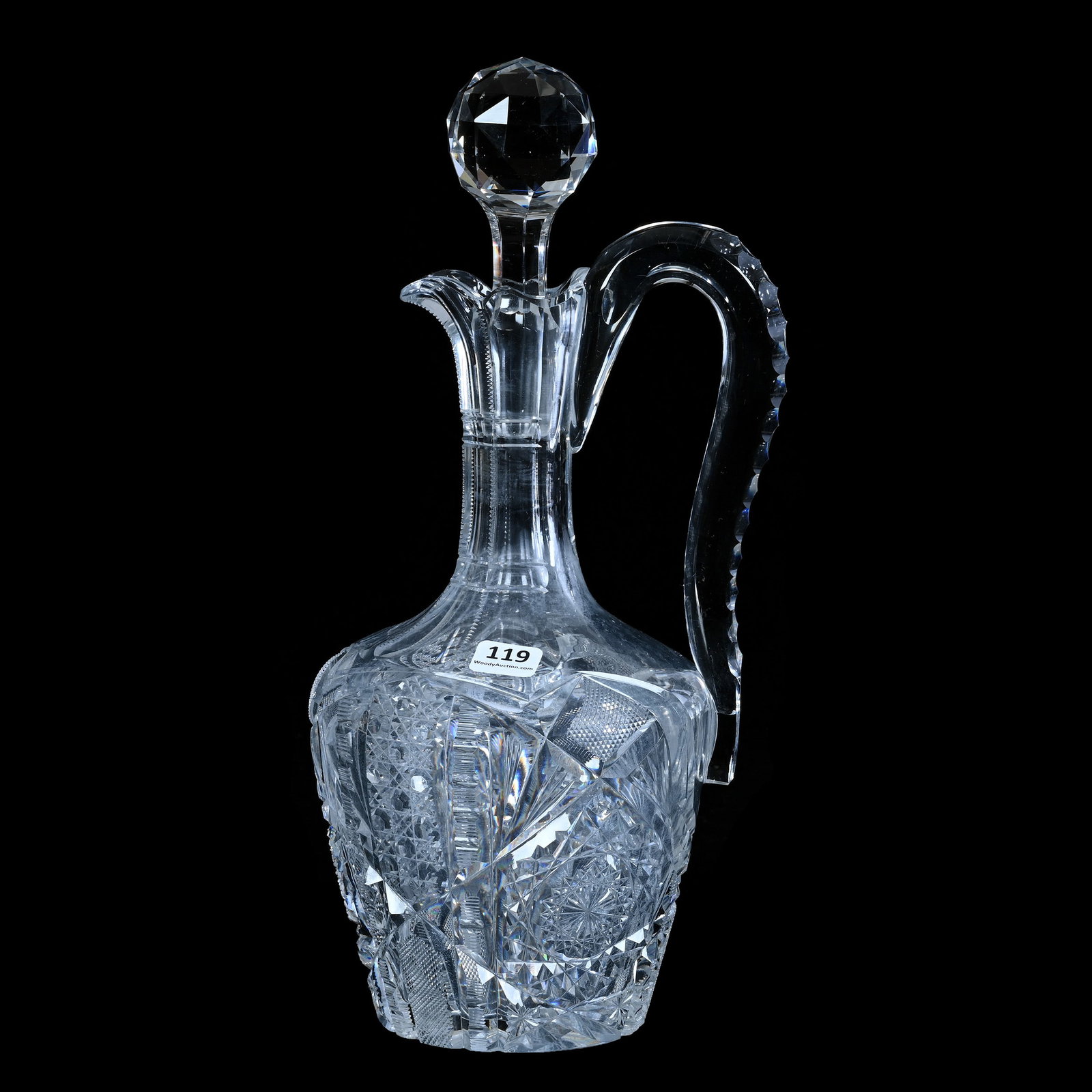 Decanter, American Brilliant Cut Glass, Cambria Pattern By Egginton (1 of 4)