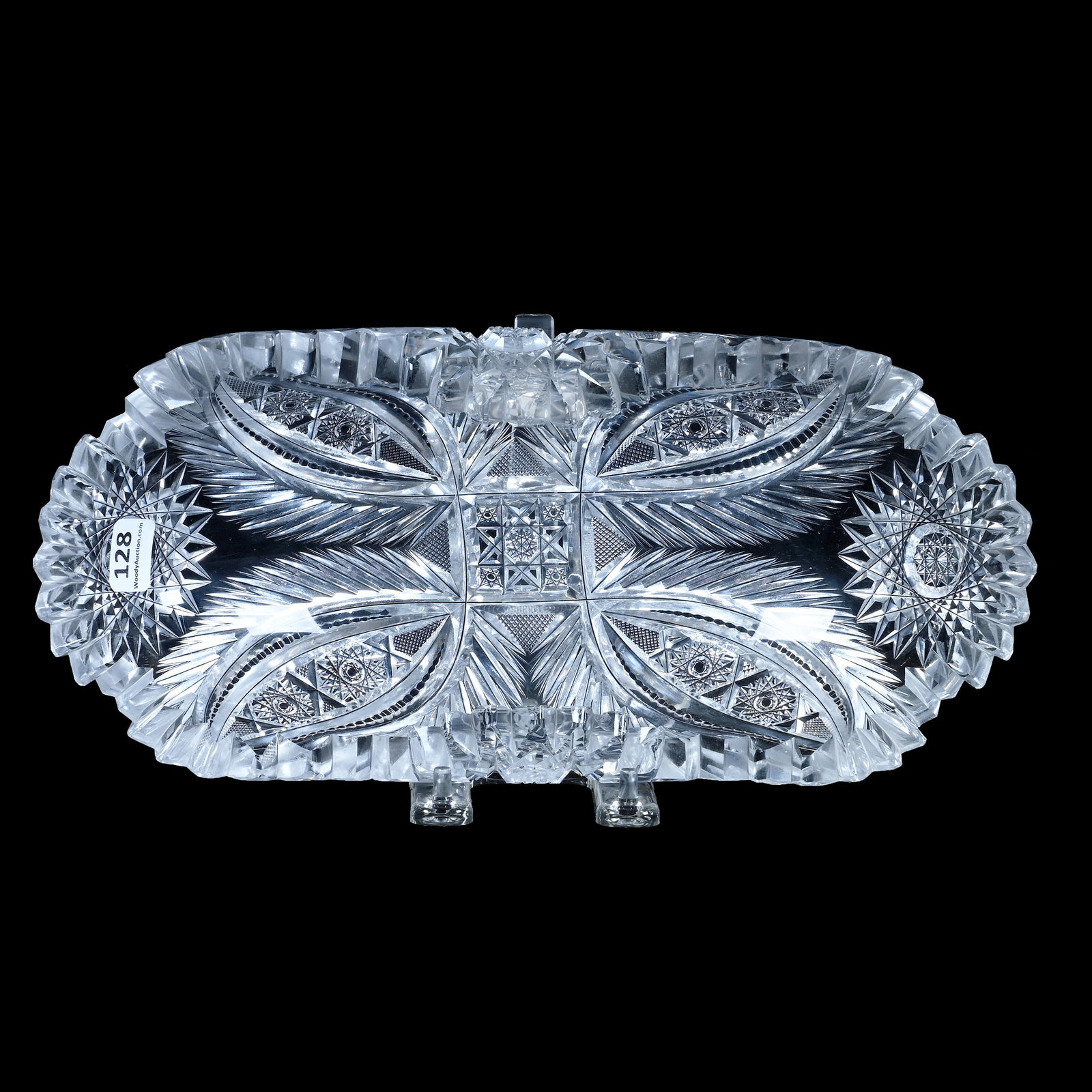 Folded Celery Tray, American Brilliant Cut Glass, Anne Pattern Designed By WC Anderson (1 of 4)