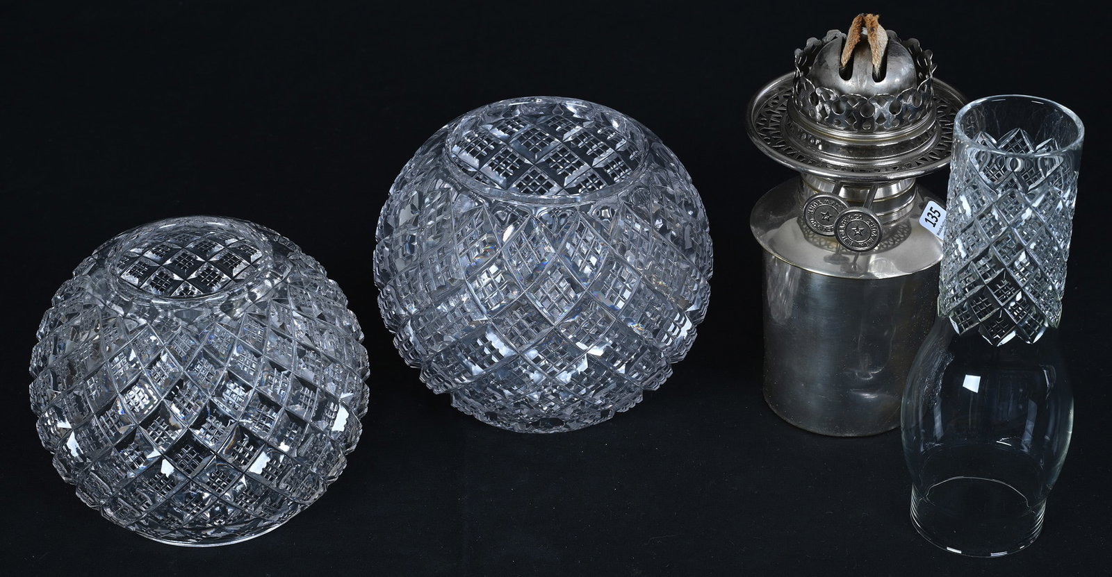 Small Gone With The Wind Kerosene Table Lamp - 2