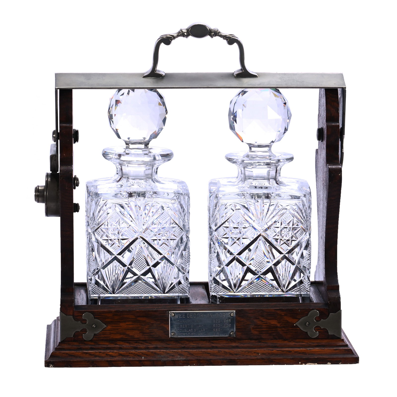 Two Bottle Tantalus Set (1 of 15)