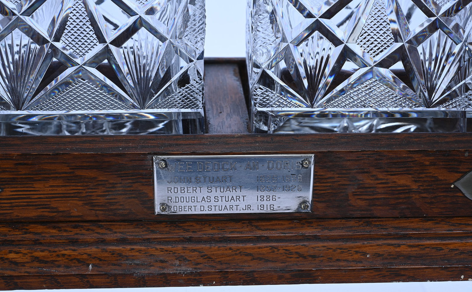 Two Bottle Tantalus Set - 2