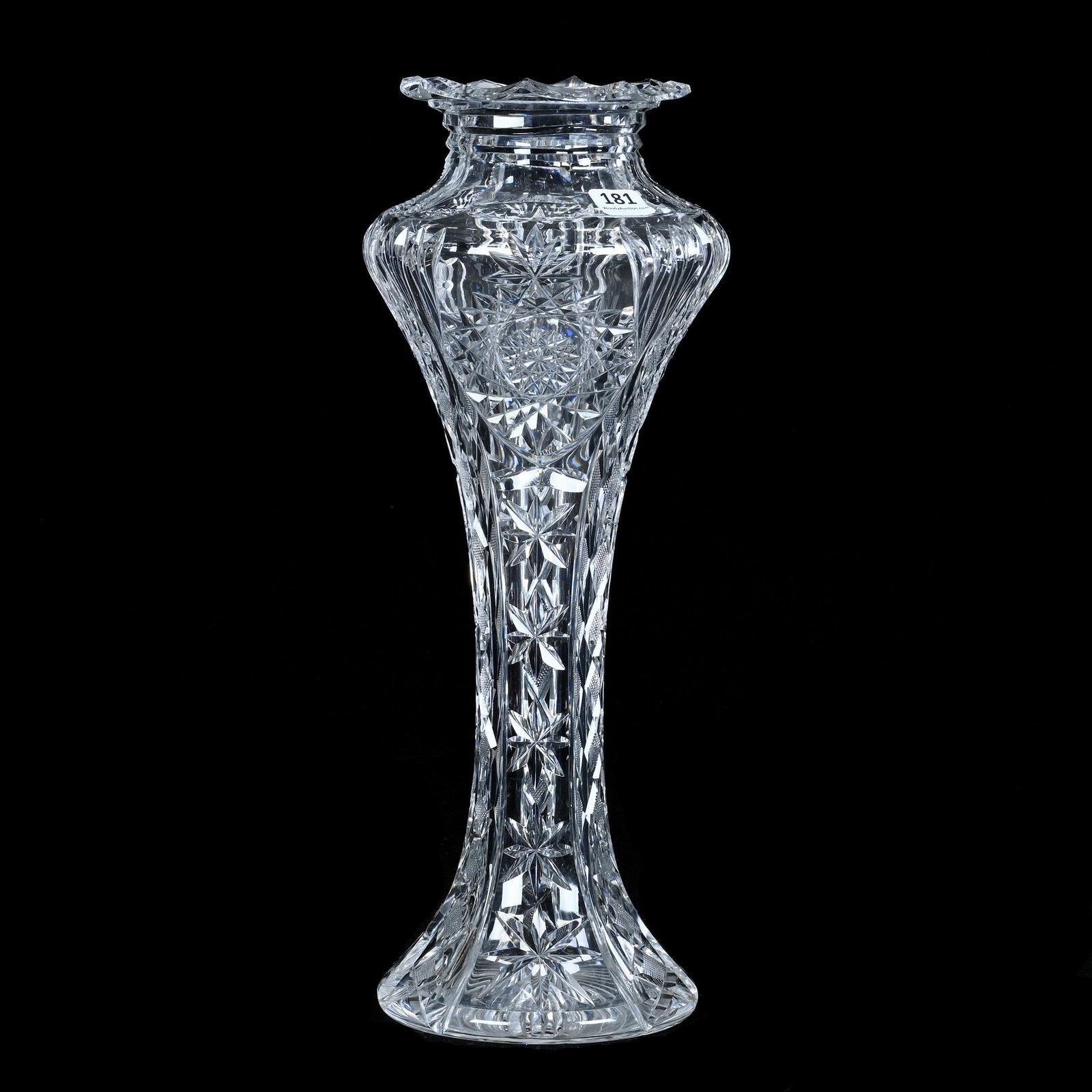 Vase, American Brilliant Cut Glass, Signed Libbey (1 of 3)