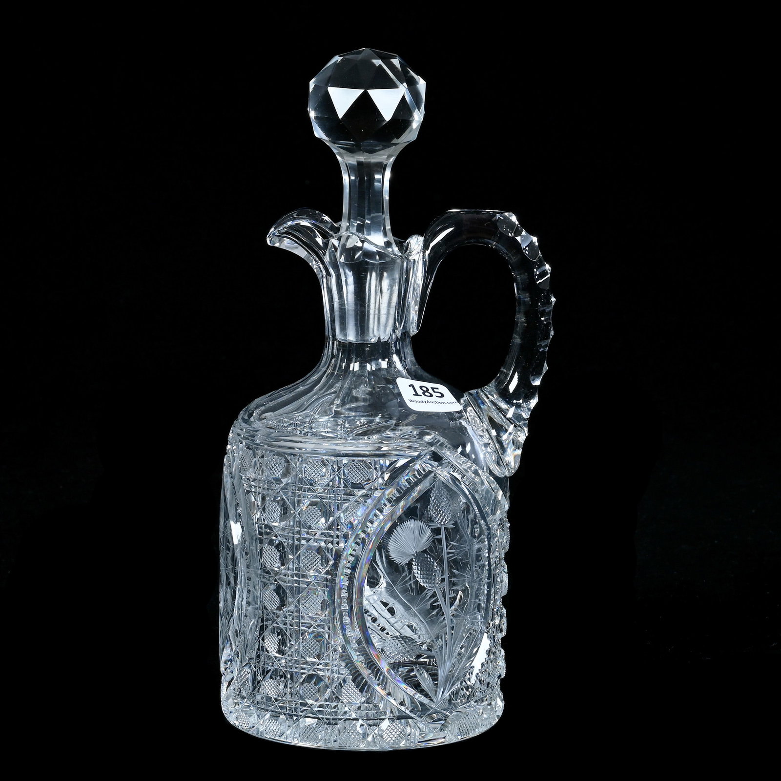 Whiskey Decanter, American Brilliant Cut Glass By Pairpoint (1 of 4)