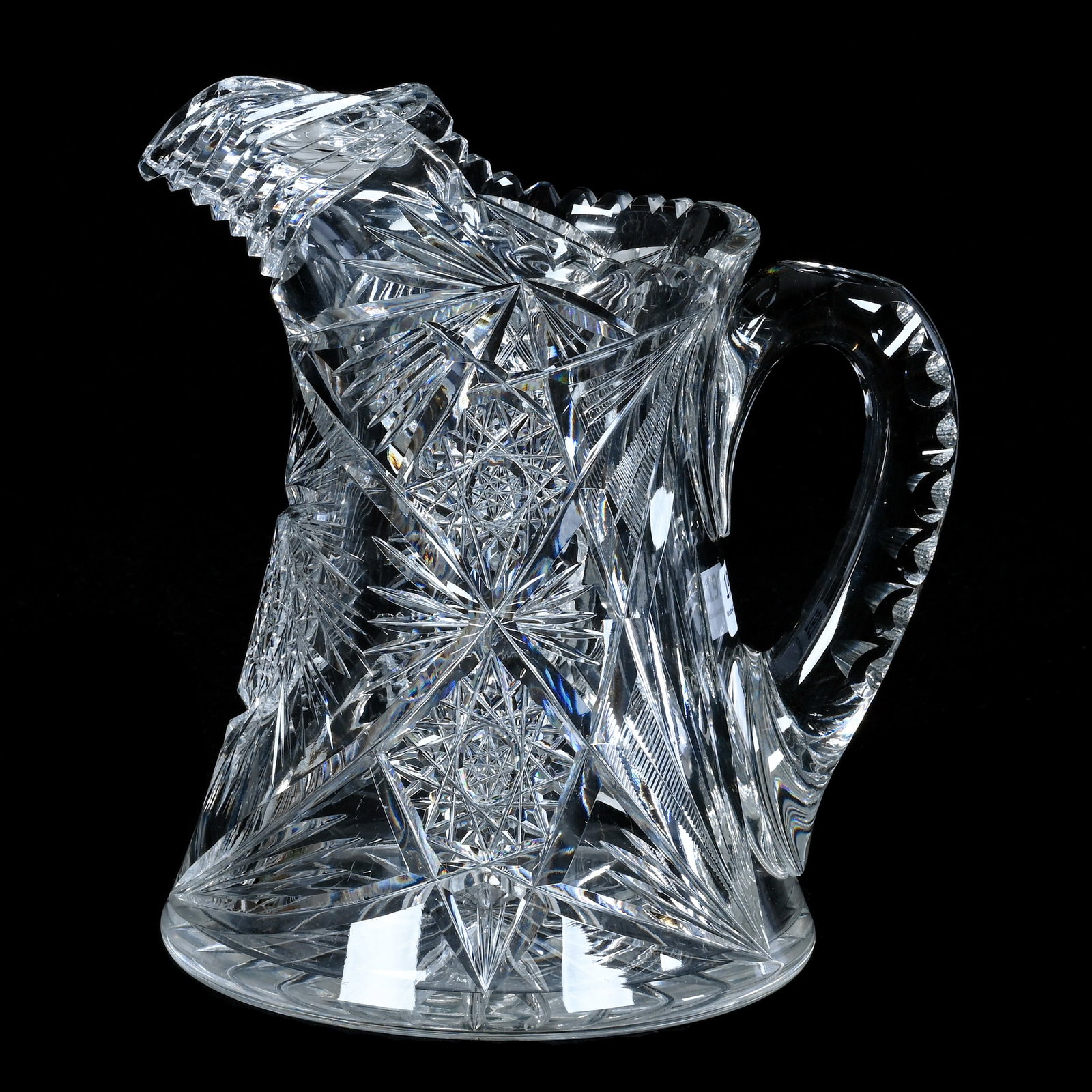 Wrapped Spout Pitcher, American Brilliant Cut Glass (1 of 3)