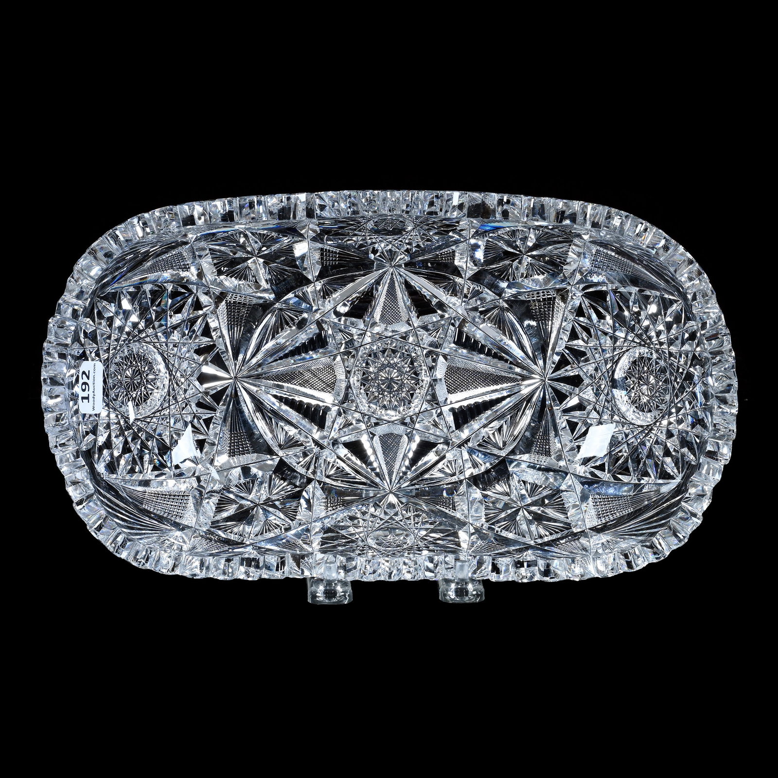 Bread Bowl, American Brilliant Cut Glass, Melrose Pattern By Libbey (1 of 3)