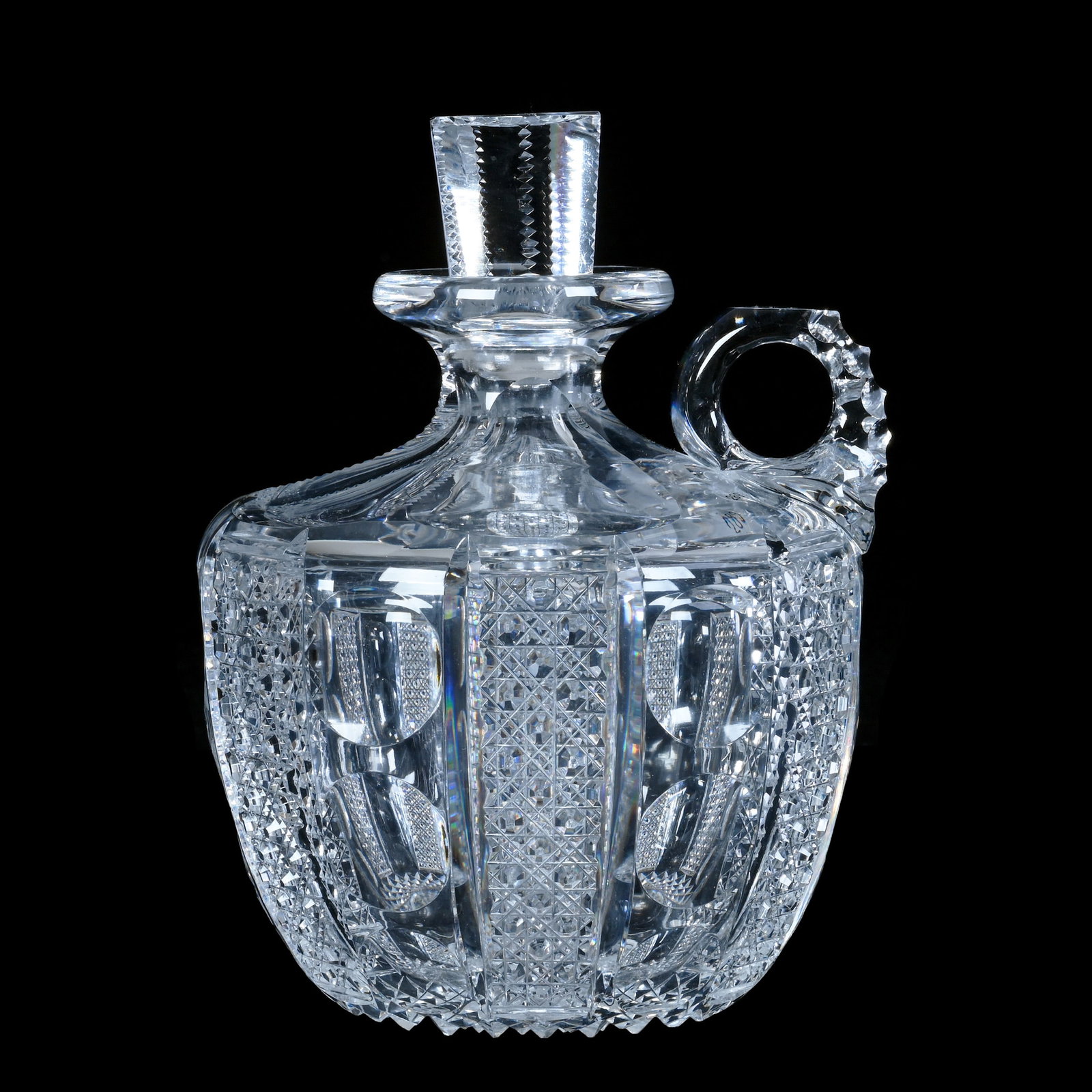 Rum Jug, American Brilliant Cut Glass, Montrose Pattern By Dorflinger (1 of 3)