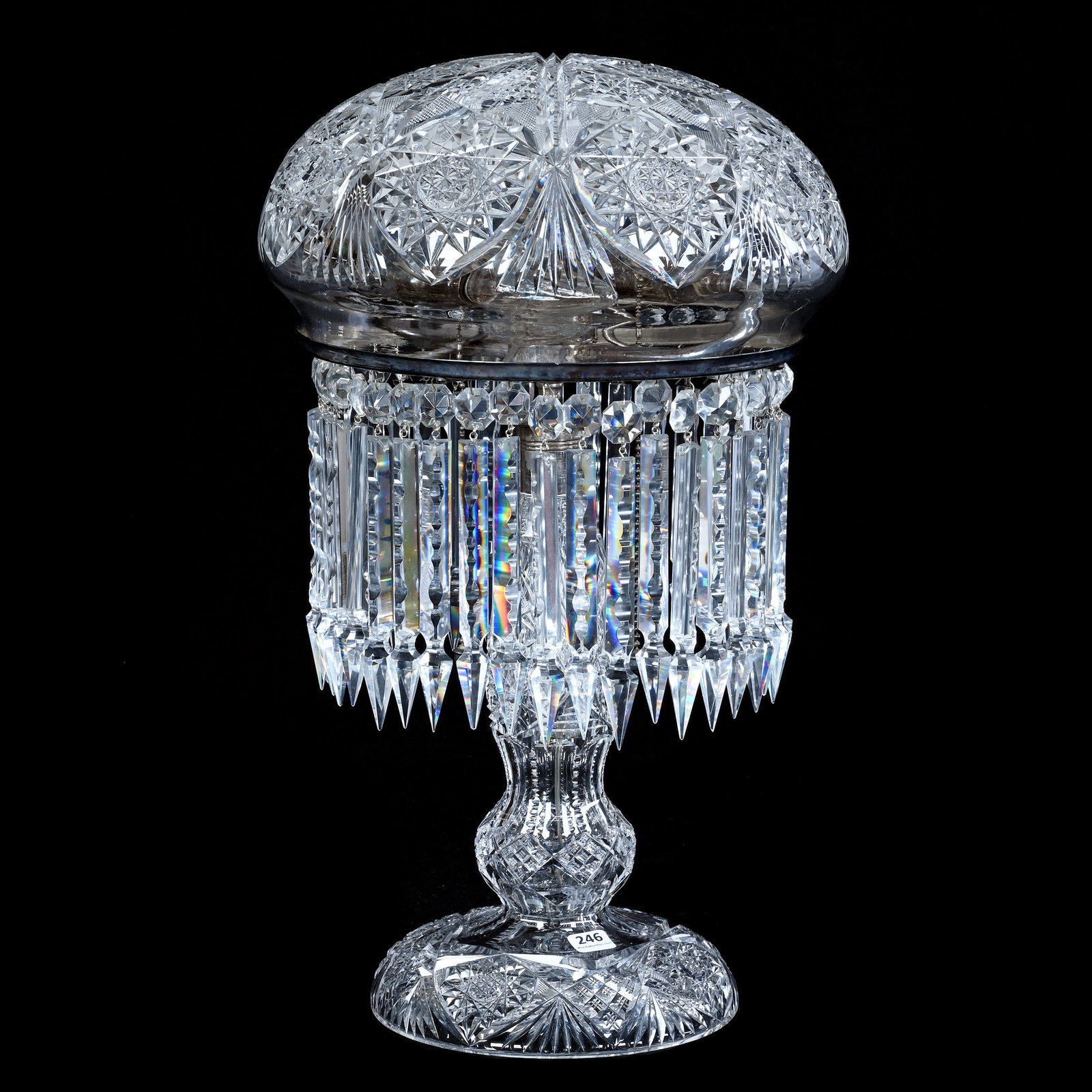 Table Lamp, American Brilliant Cut Glass (1 of 3)