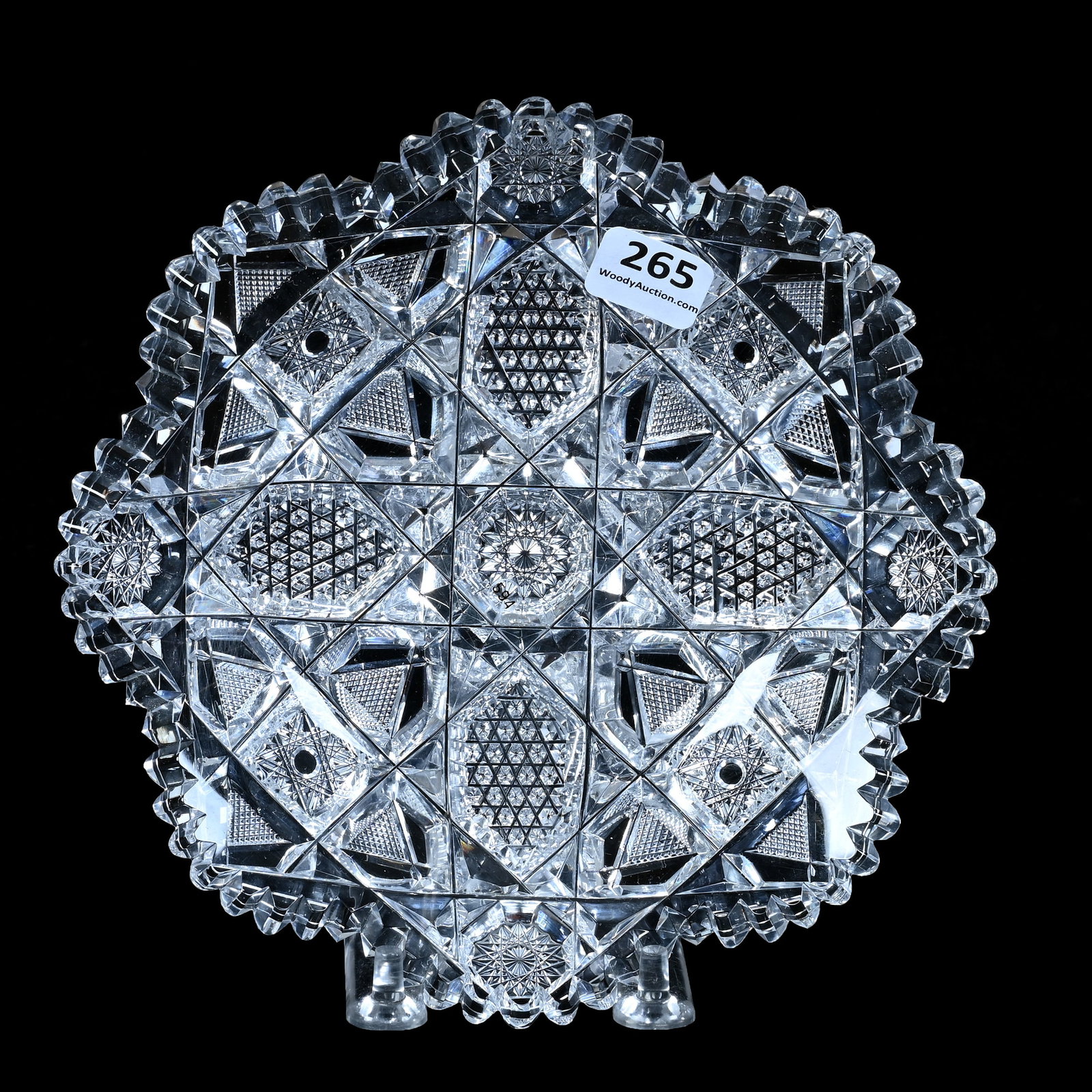 Plate, American Brilliant Cut Glass, Isabella Pattern By Libbey (1 of 2)