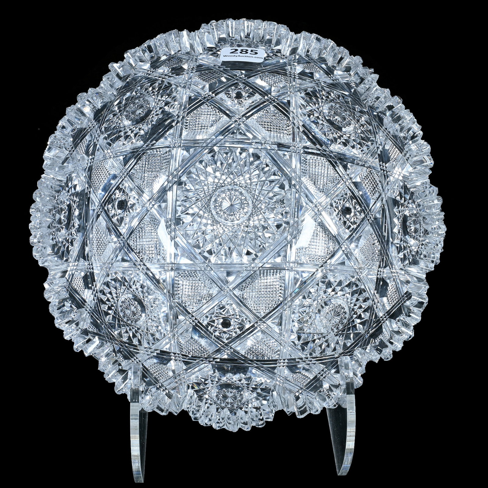 Bowl, American Brilliant Cut Glass, Imperial Pattern By Hawkes (1 of 4)