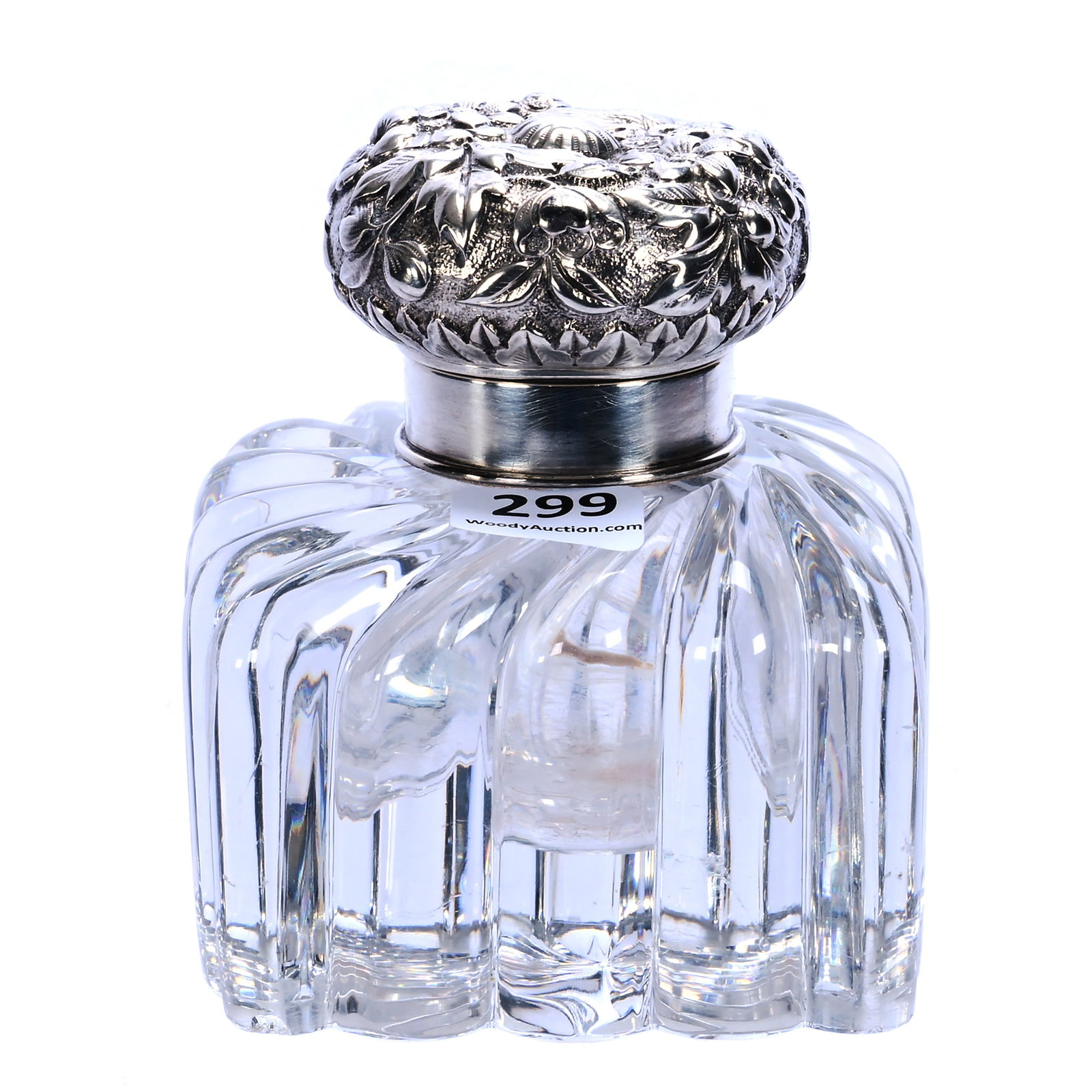 Square Inkwell, American Brilliant Cut Glass (1 of 6)