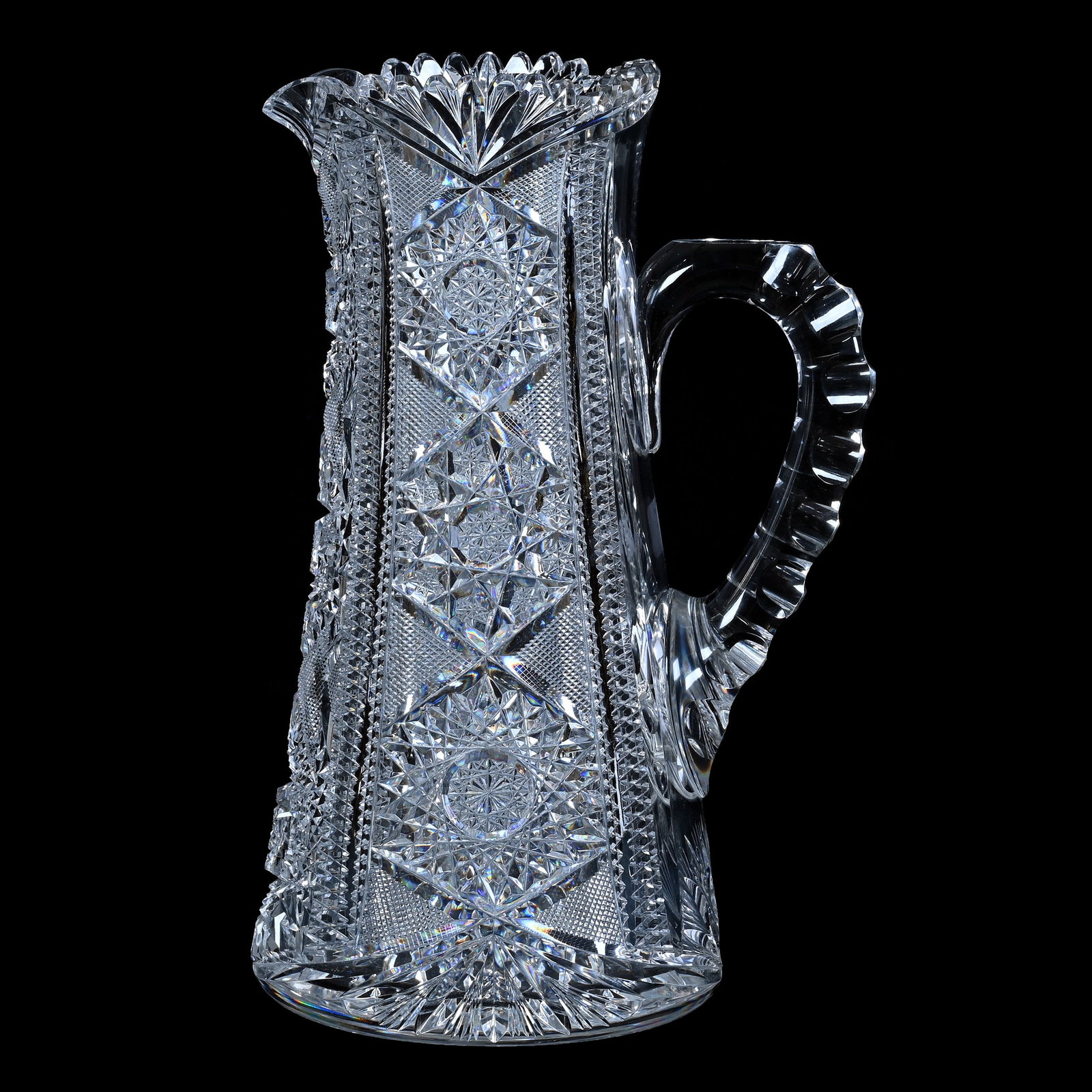 Tankard, American Brilliant Cut Glass, Columbia Pattern By Blackmer (1 of 4)
