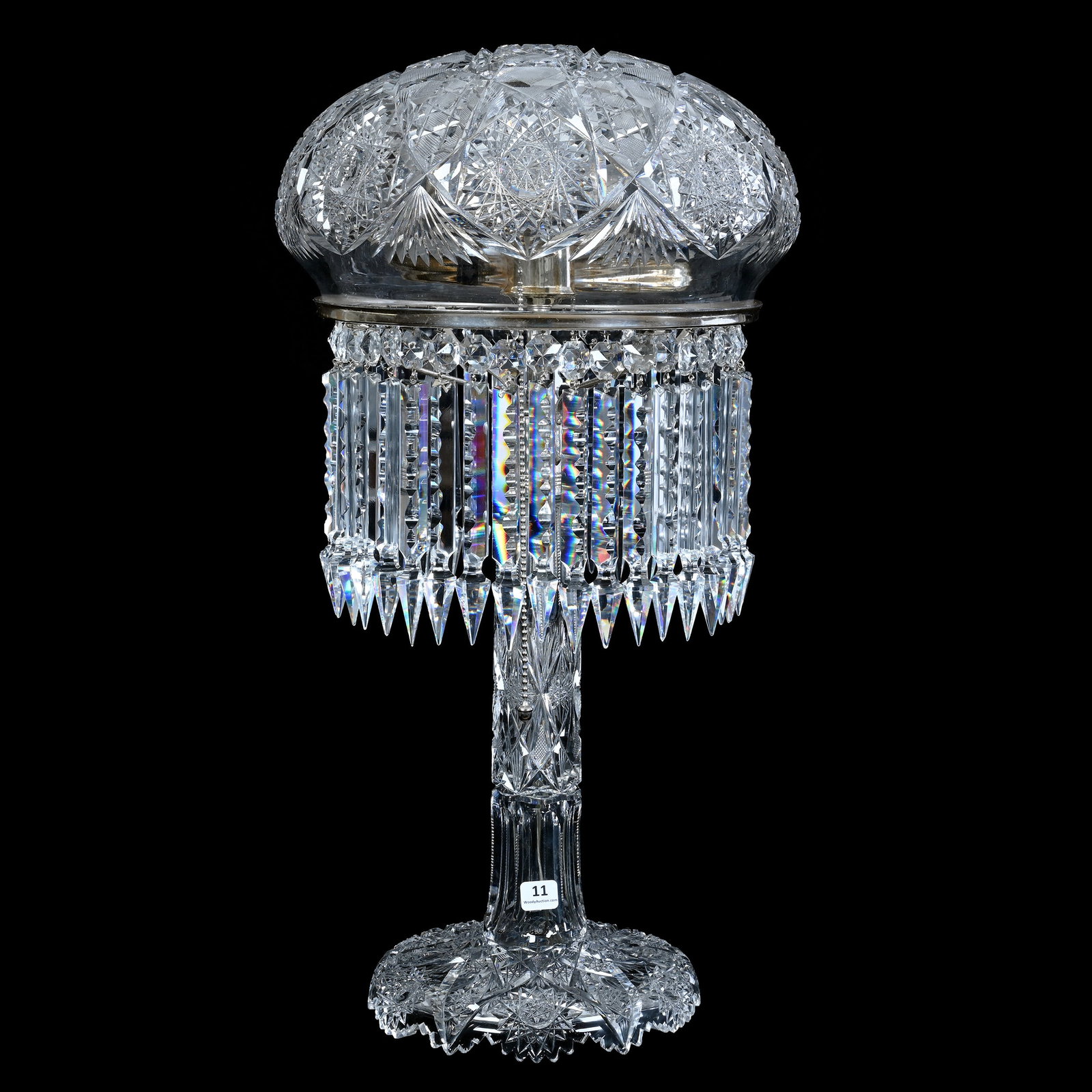 Table Lamp, American Brilliant Cut Glass (1 of 3)