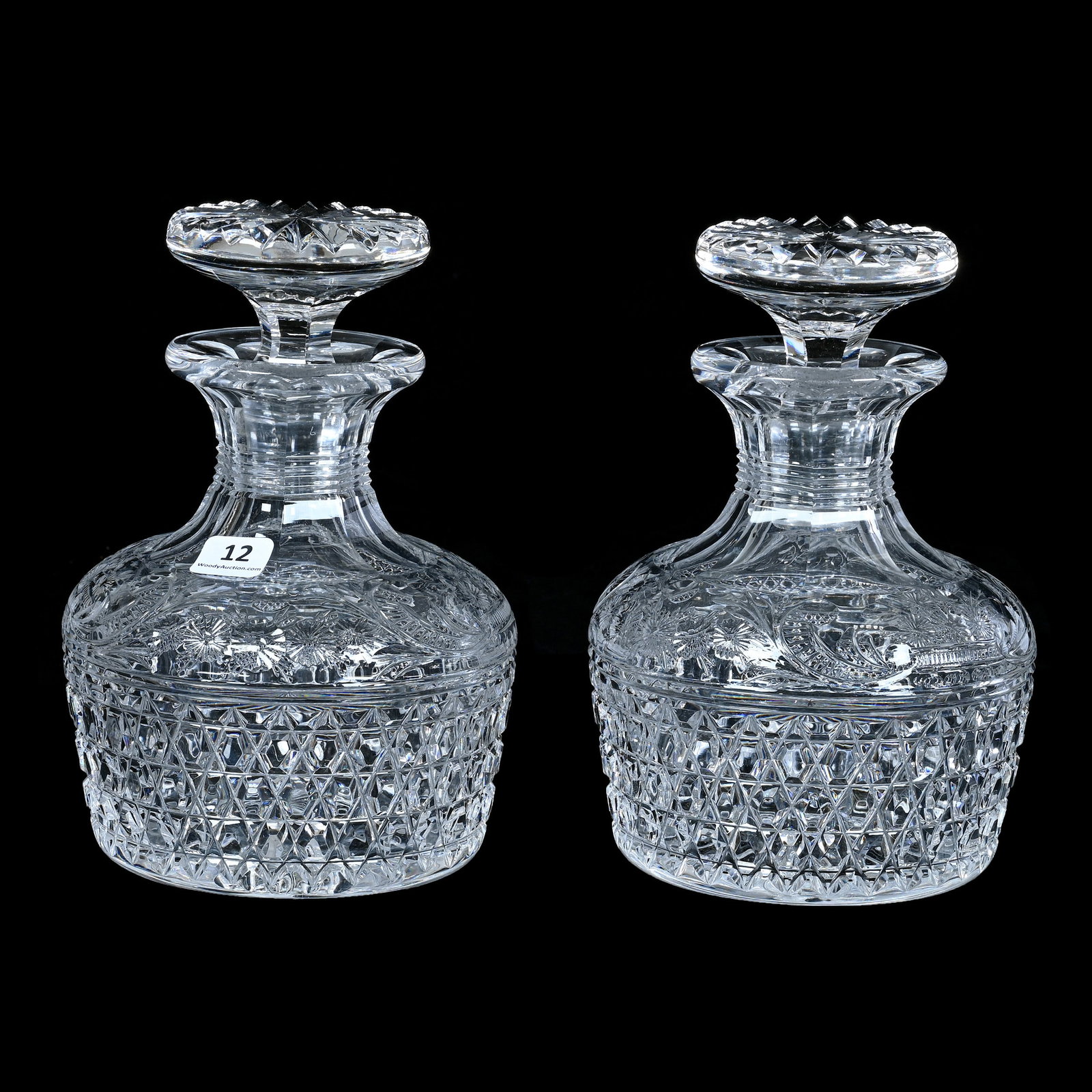 (2) Decanters, American Brilliant Cut Glass (1 of 3)