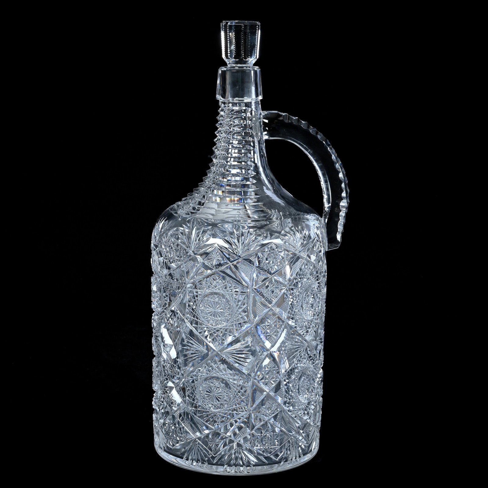 Large Demijohn Jug, American Brilliant Cut Glass (1 of 3)