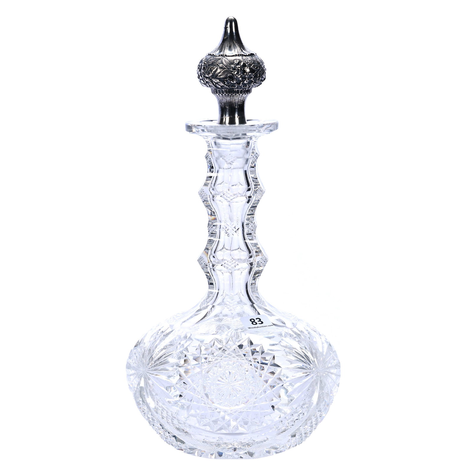 Decanter, American Brilliant Cut Glass, Richmond Pattern By Straus (1 of 7)