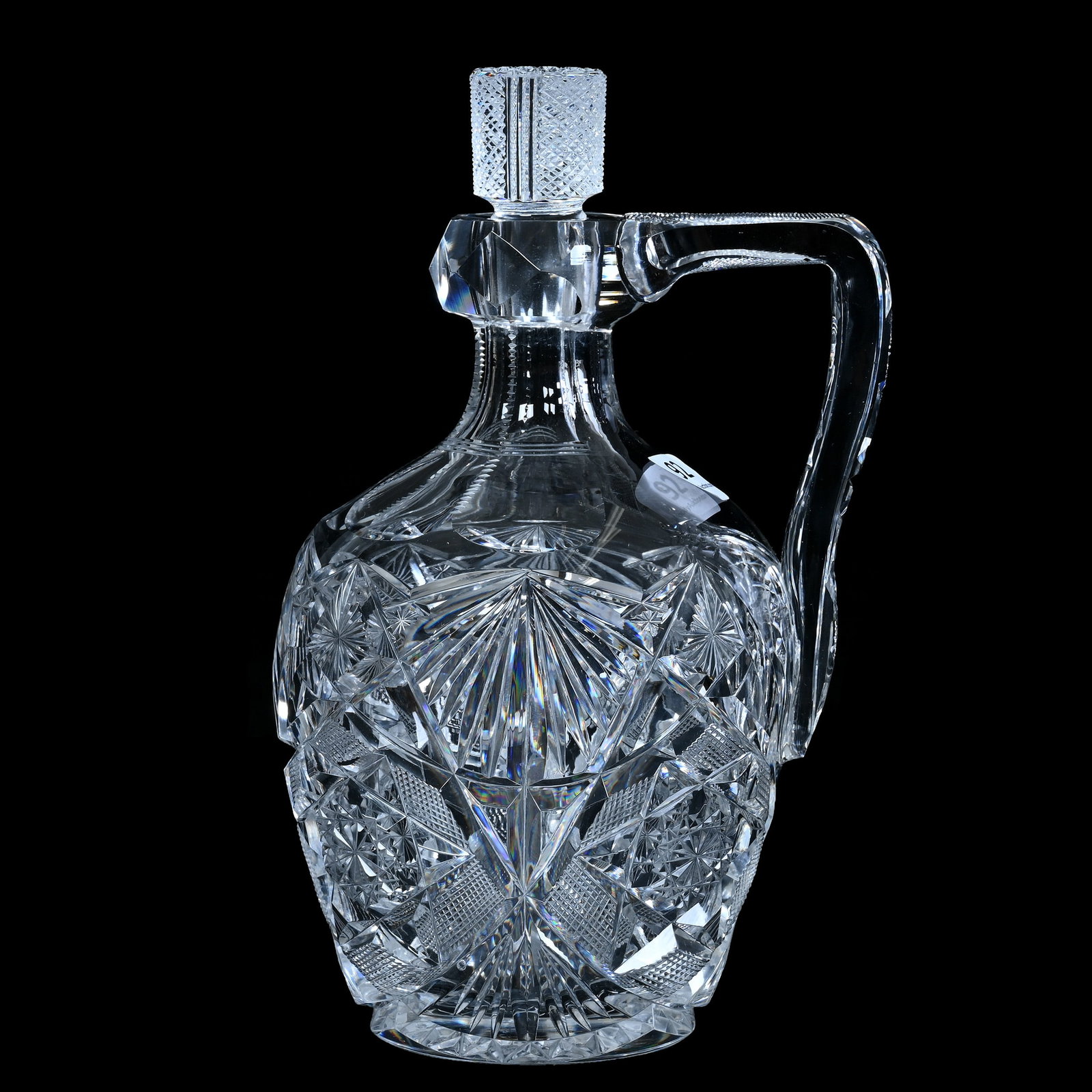 Whiskey Jug, American Brilliant Cut Glass (1 of 3)