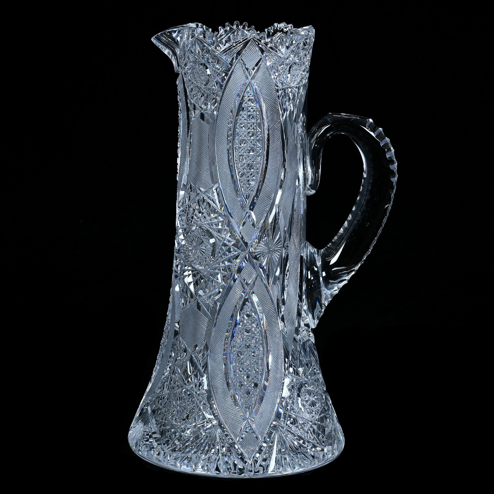 Tankard, American Brilliant Cut Glass, Pattern #51 By Elmira (1 of 4)