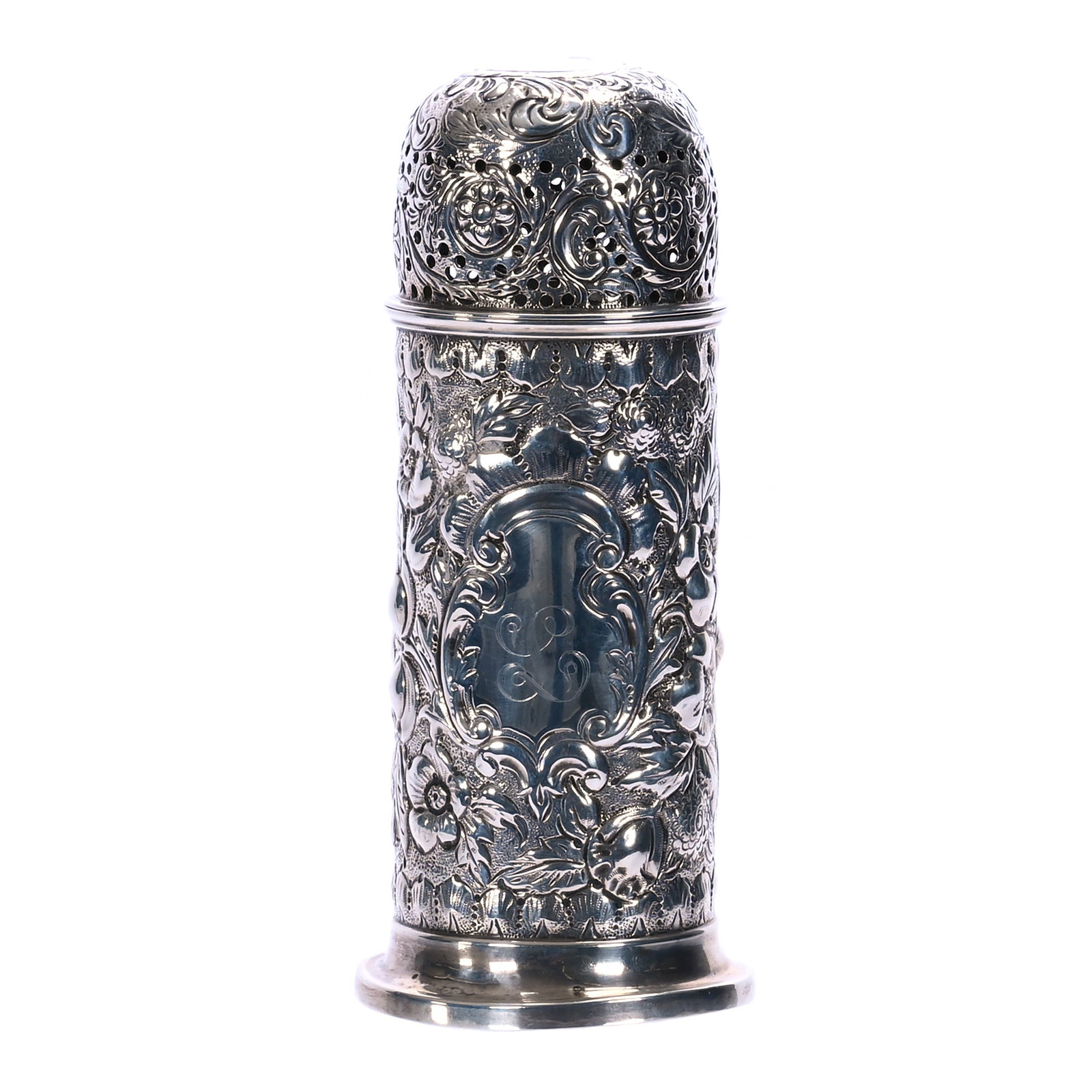 Muffineer, Solid Sterling Silver, Hallmarks Appear To Indicate London 1842 (1 of 3)