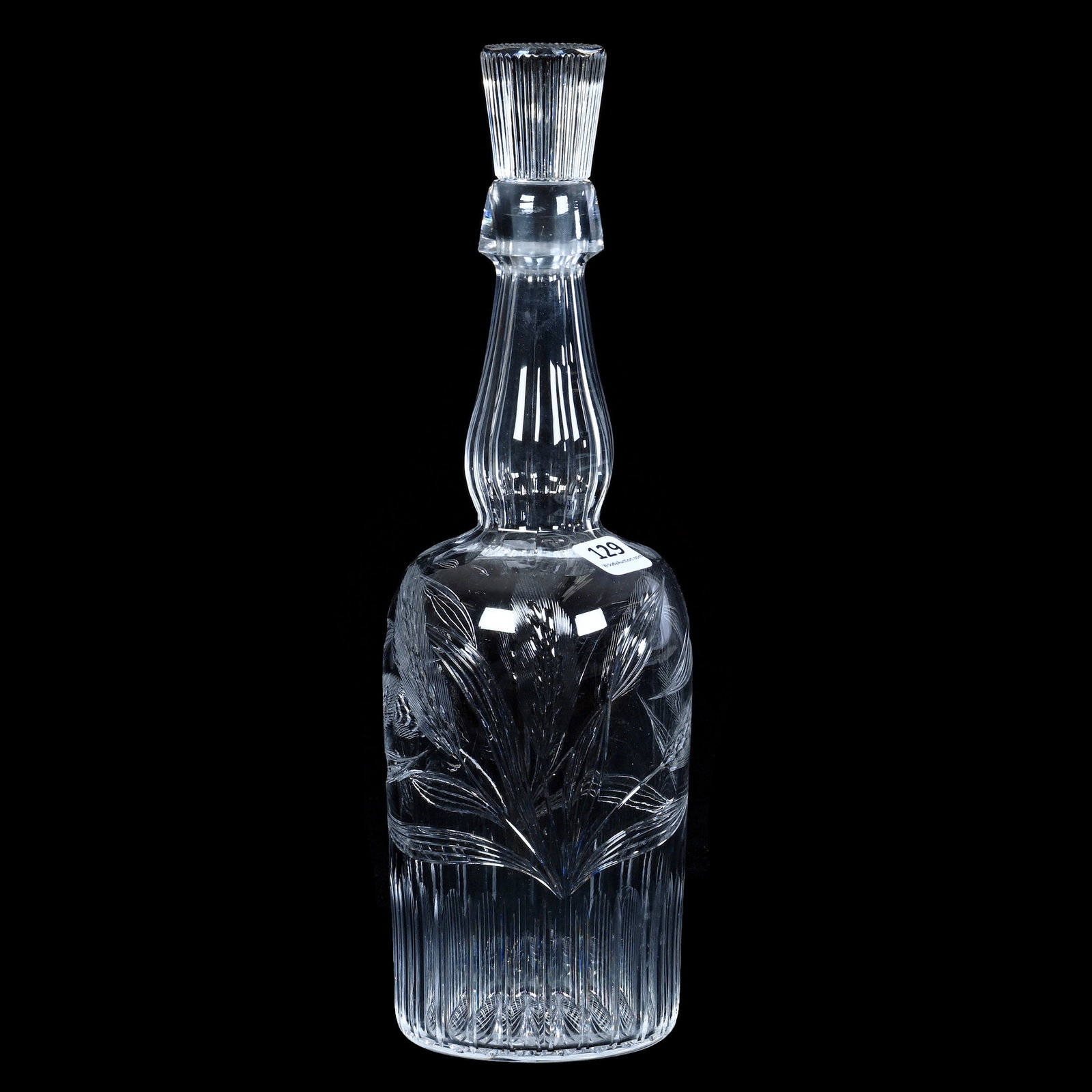 Whiskey Bottle, American Brilliant Cut Glass (1 of 4)