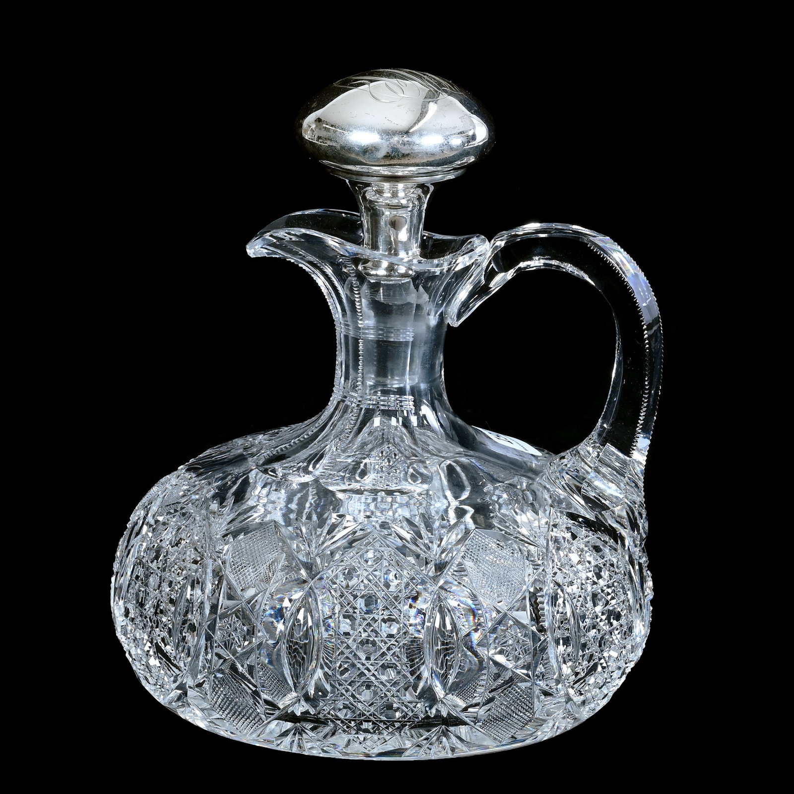 Ship Decanter, American Brilliant Cut Glass (1 of 5)
