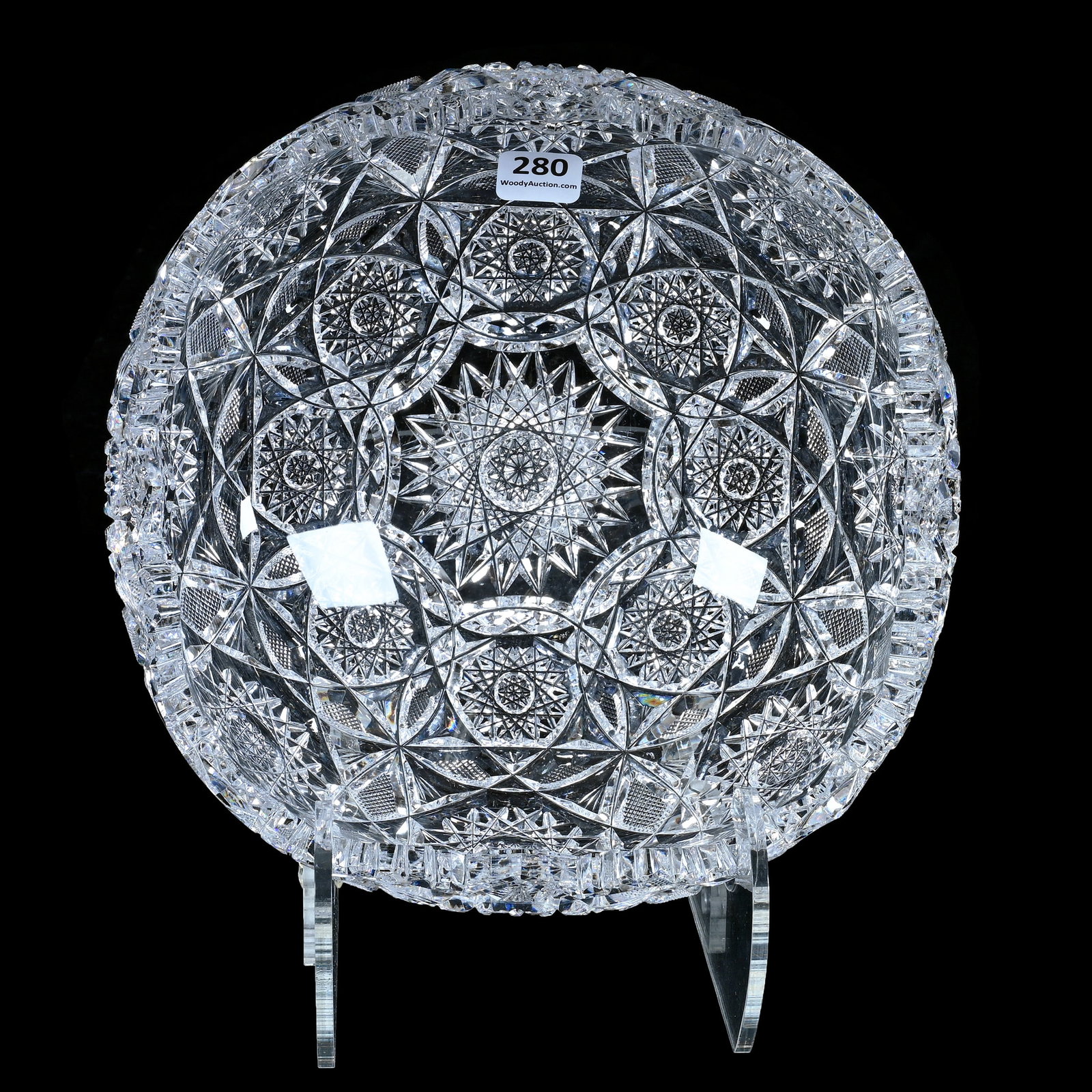Square Bowl, American Brilliant Cut Glass, Macy Jubilee By Straus (1 of 3)