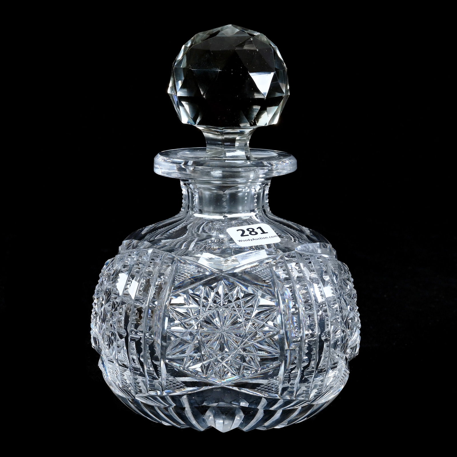 Cologne Bottle, American Brilliant Cut Glass, Brilliant Pattern By Libbey (1 of 4)