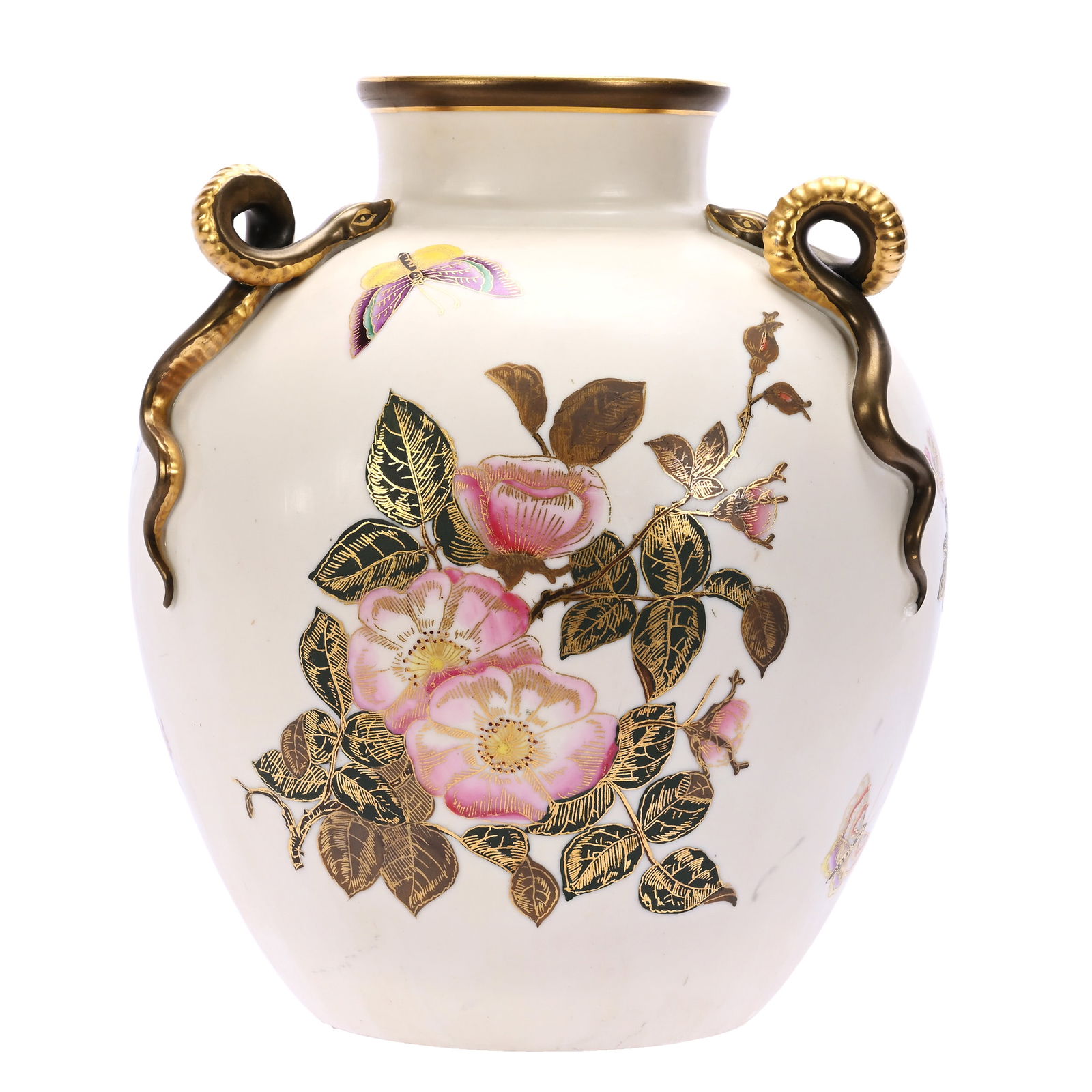 Three Handled Vase, Marked Royal Worcester (1 of 4)