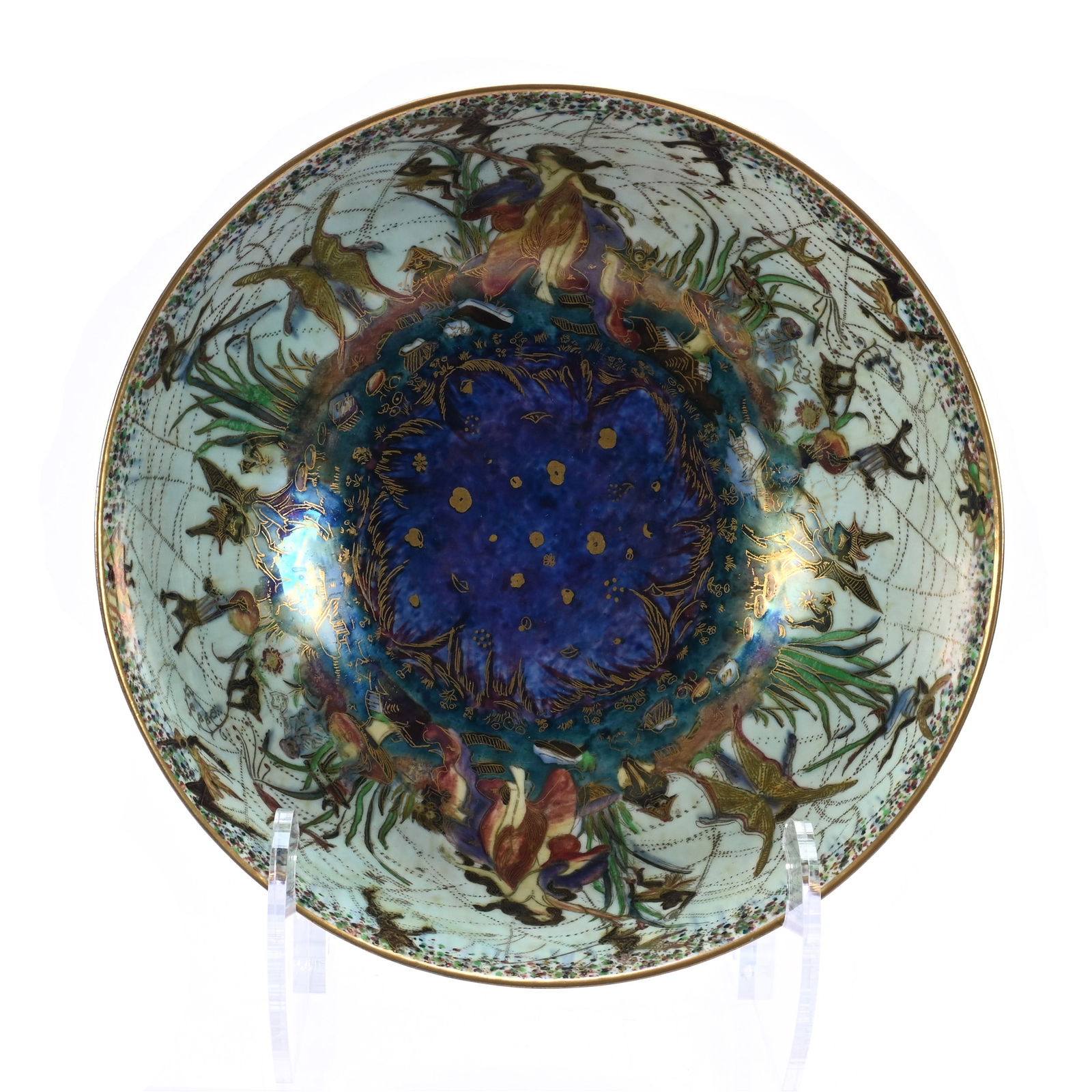 Imperial Bowl, Marked Wedgwood Fairyland Lustre, Z4968 (1 of 7)