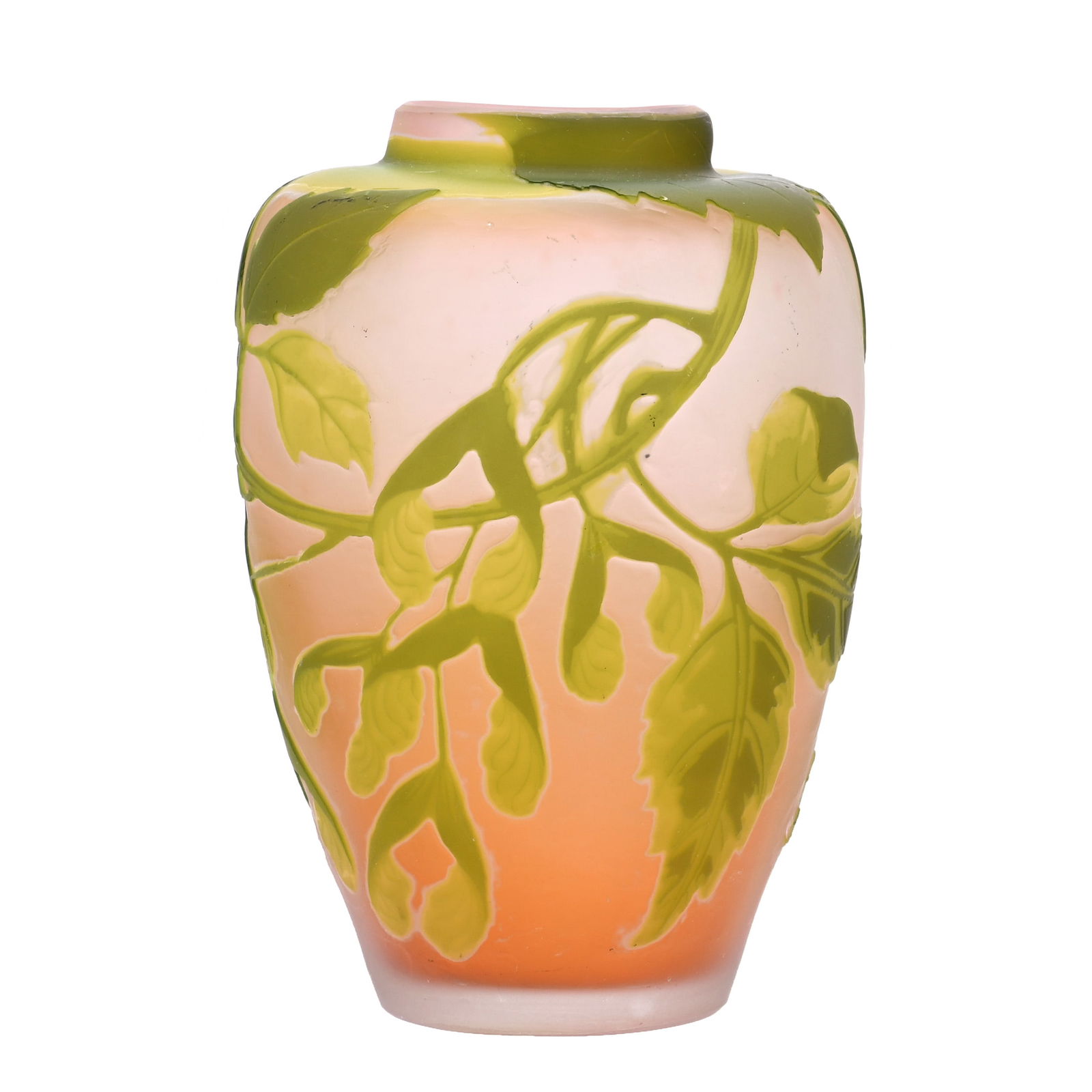 Vase, Signed Galle French Cameo Art Glass (1 of 4)