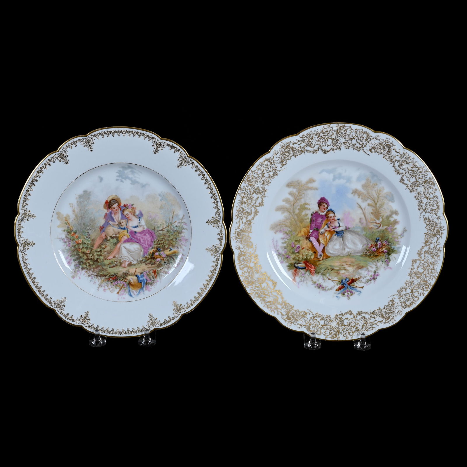 Pair Of Plates, Marked Sevres, Chateau De St. Cloud (1 of 2)