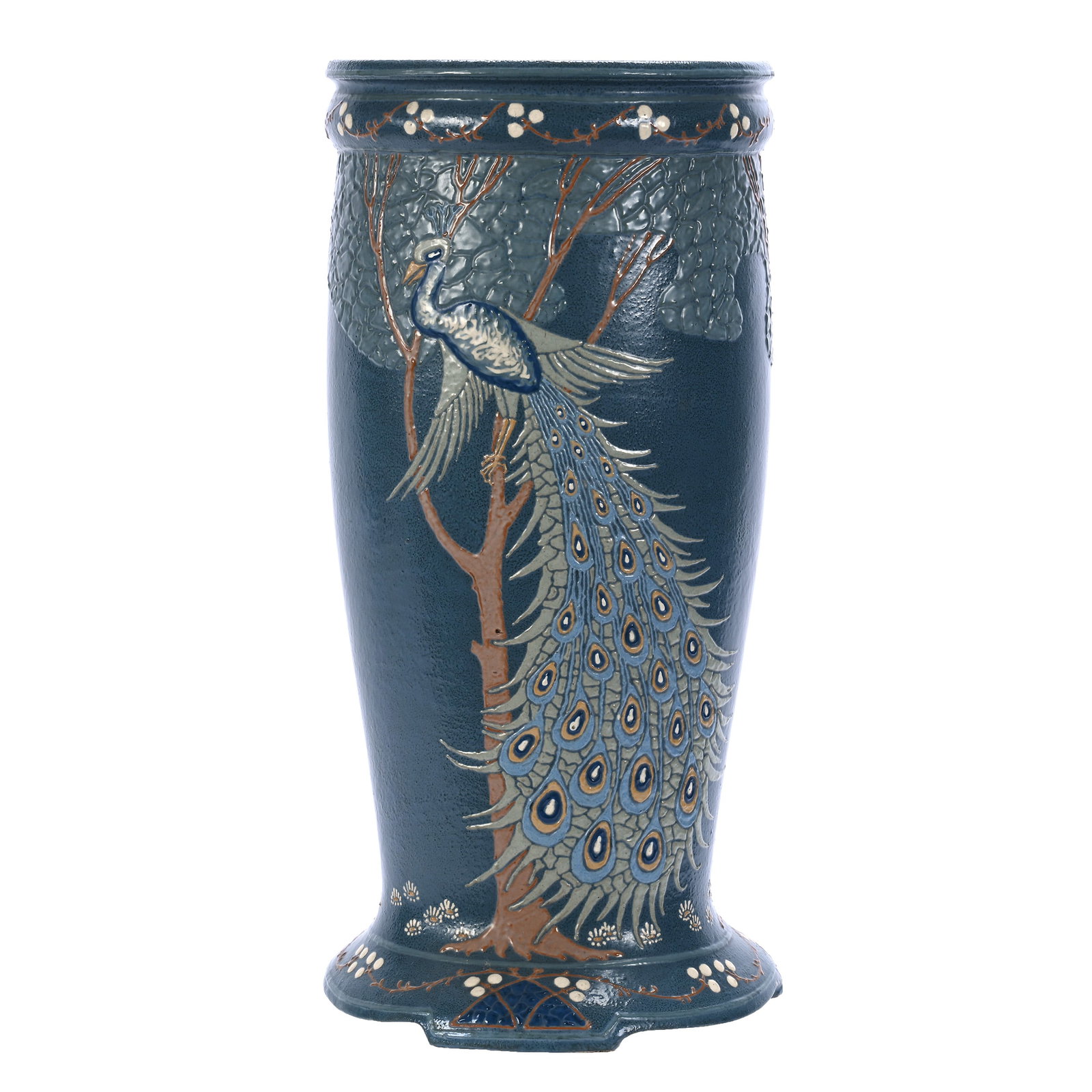 Umbrella Stand, Unmarked Roseville Art Pottery By Frederick Hurton Rhead (1 of 5)