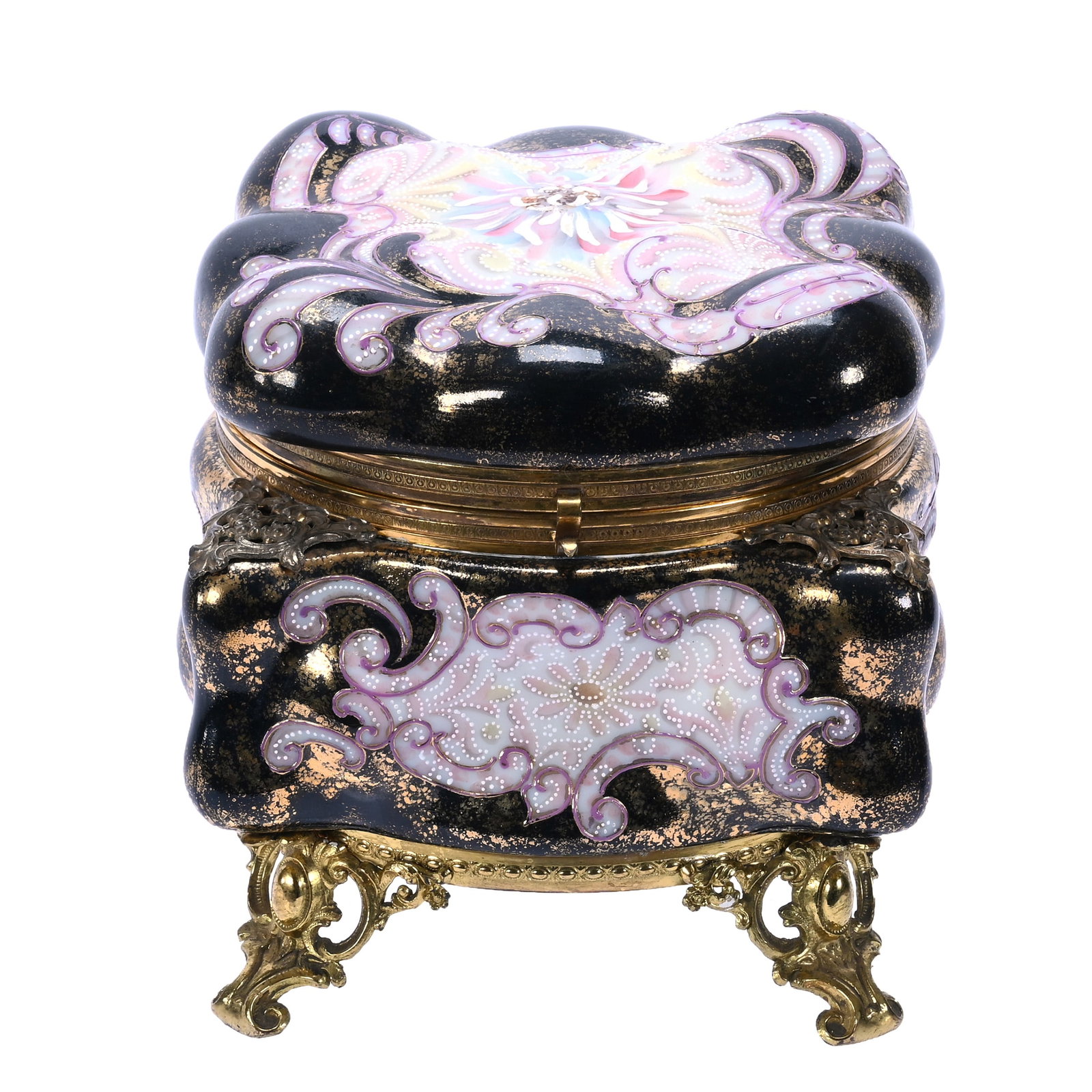 Dresser Box, Unmarked Wave Crest, Egg Crate Mold (1 of 4)