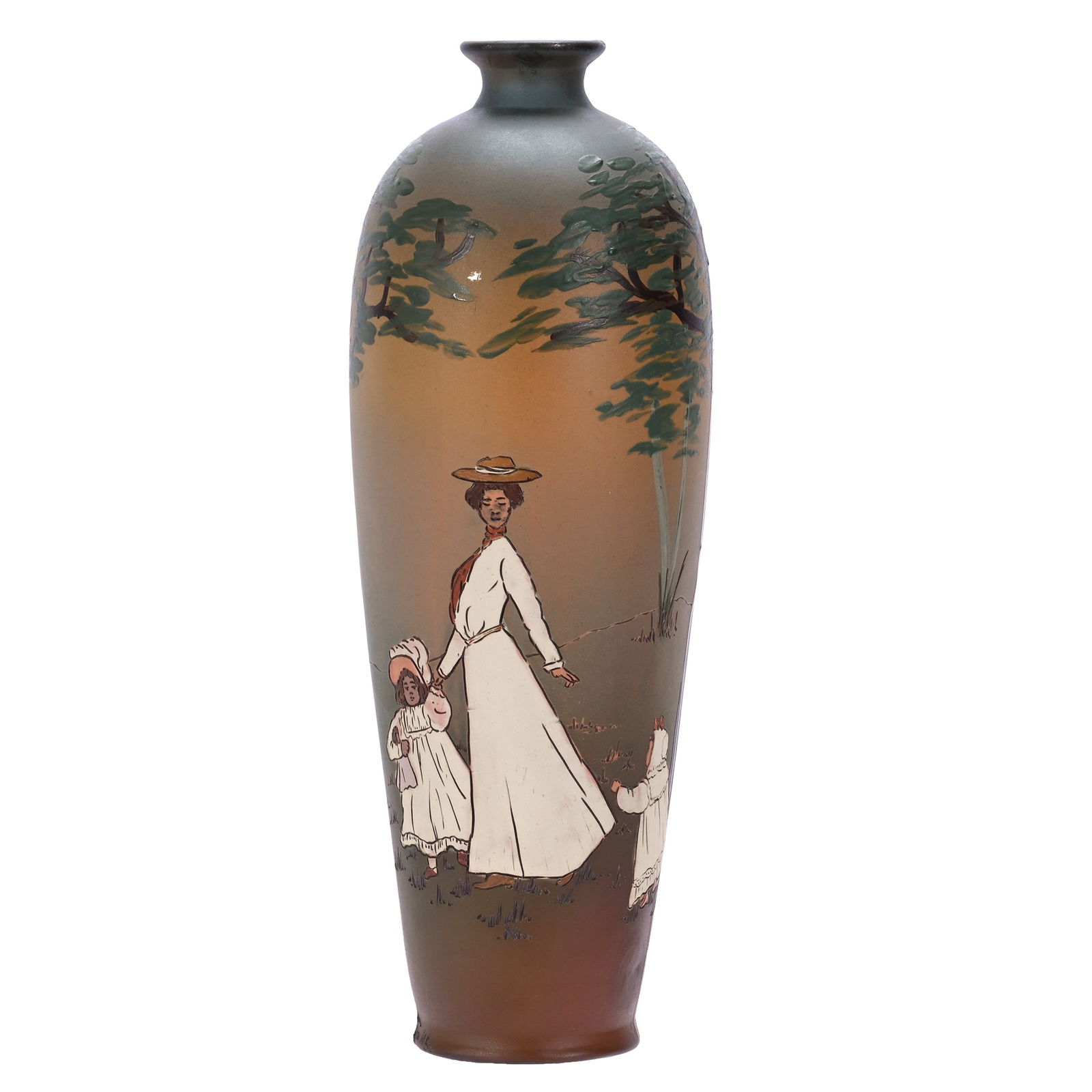 Vase, Marked Weller Dickens Ware 2nd Line Art Pottery (1 of 6)