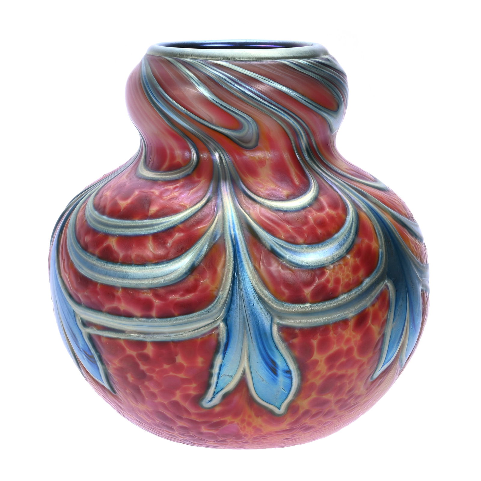 Vase, Contemporary Art Glass Signed Daniel Lotton, Dated 1992 (1 of 4)