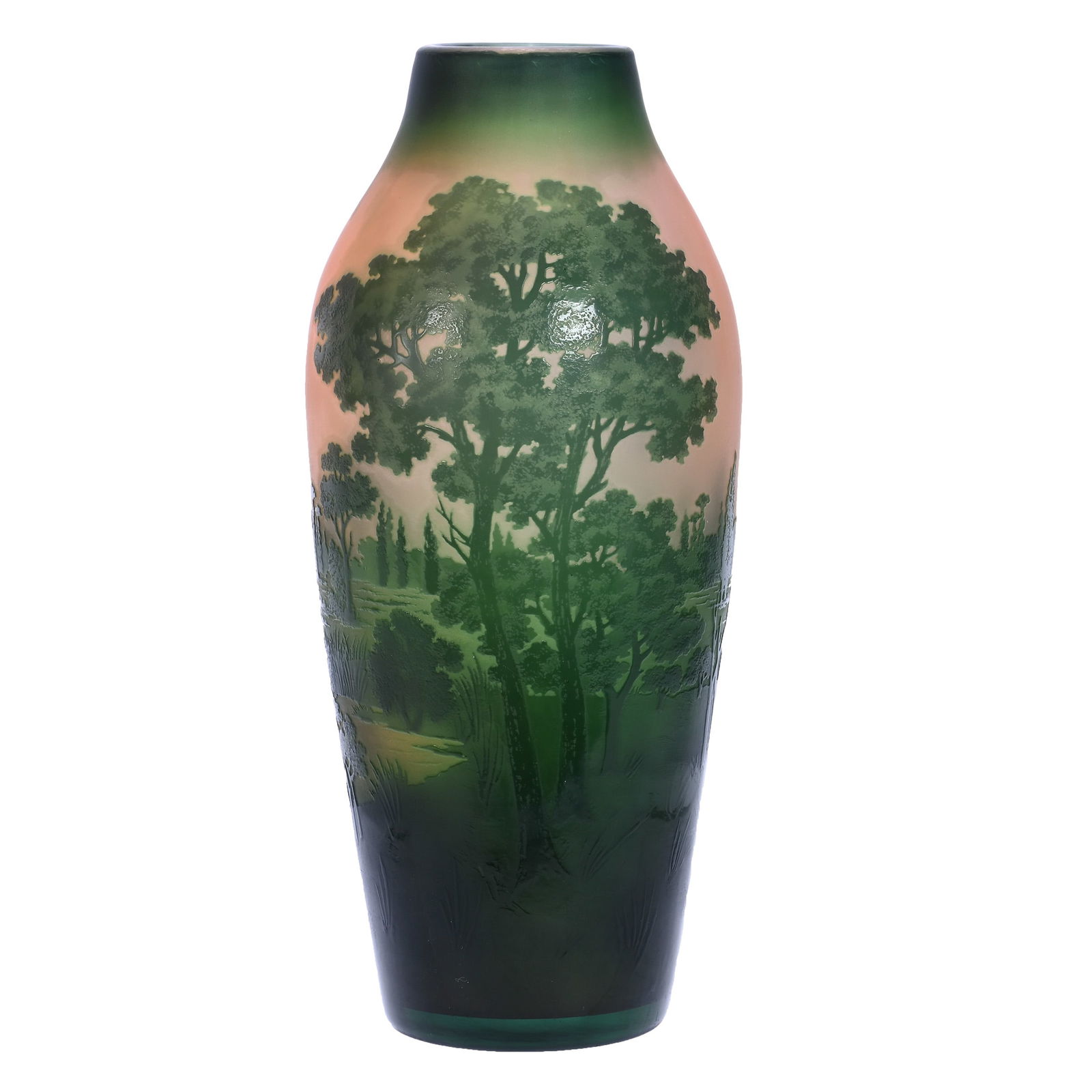 Vase, Signed D'Argental, French Cameo Art Glass (1 of 3)