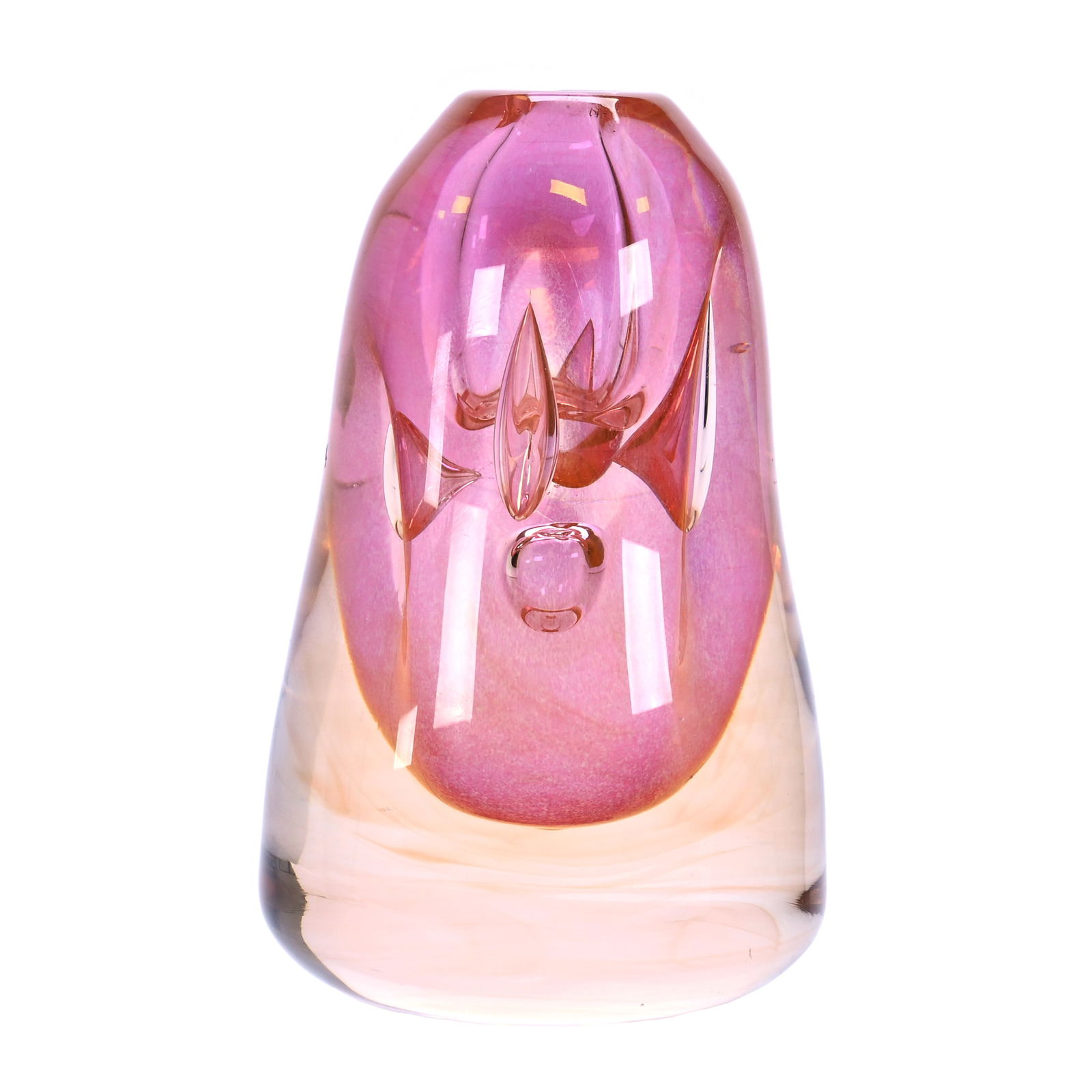 Paperweight Bud Vase Sculpture, Signed Dominick Labino (1 of 4)