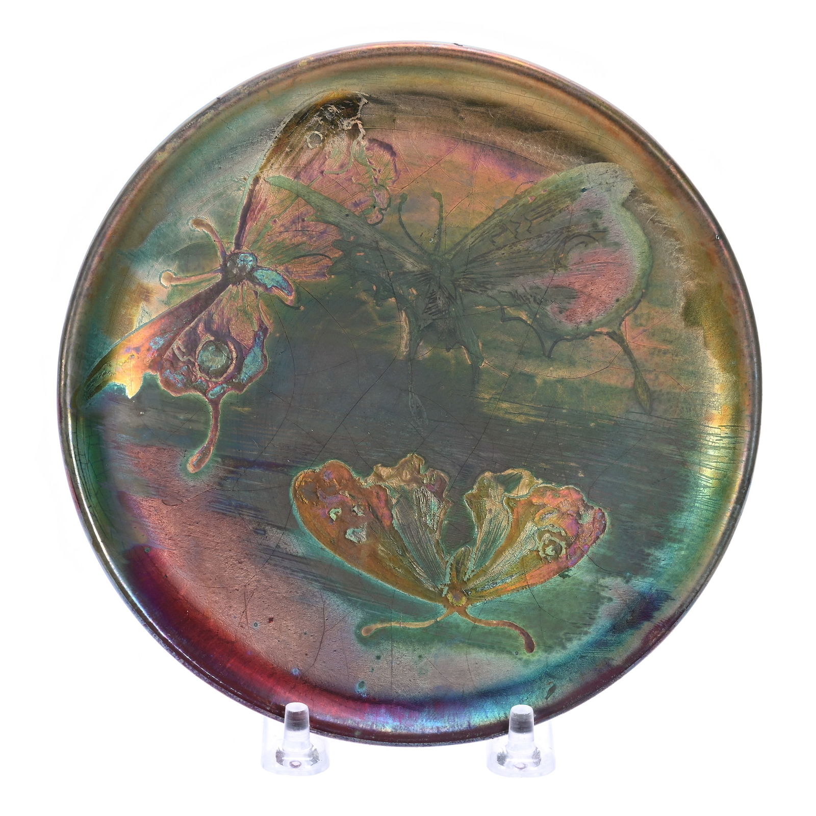 Plate, Signed Weller Sicard Art Pottery (1 of 3)