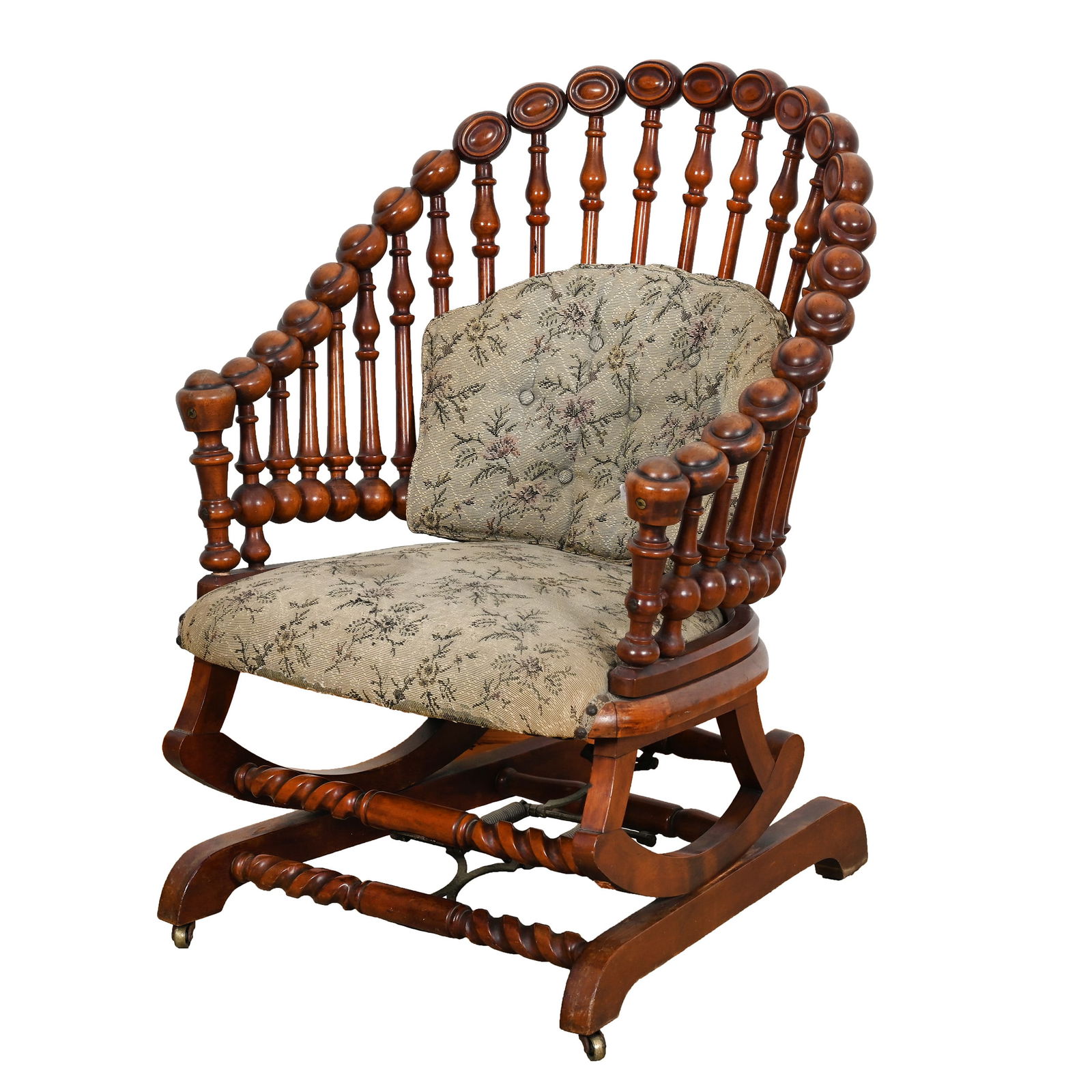George Hunzinger Lollipop Platform Rocker, Believed To Be Birch (1 of 5)