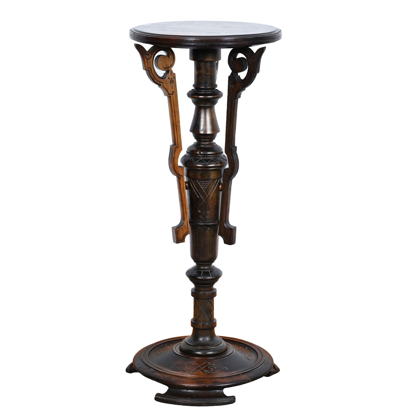 Fern Stand, Walnut Renaissance Revival Style (1 of 4)