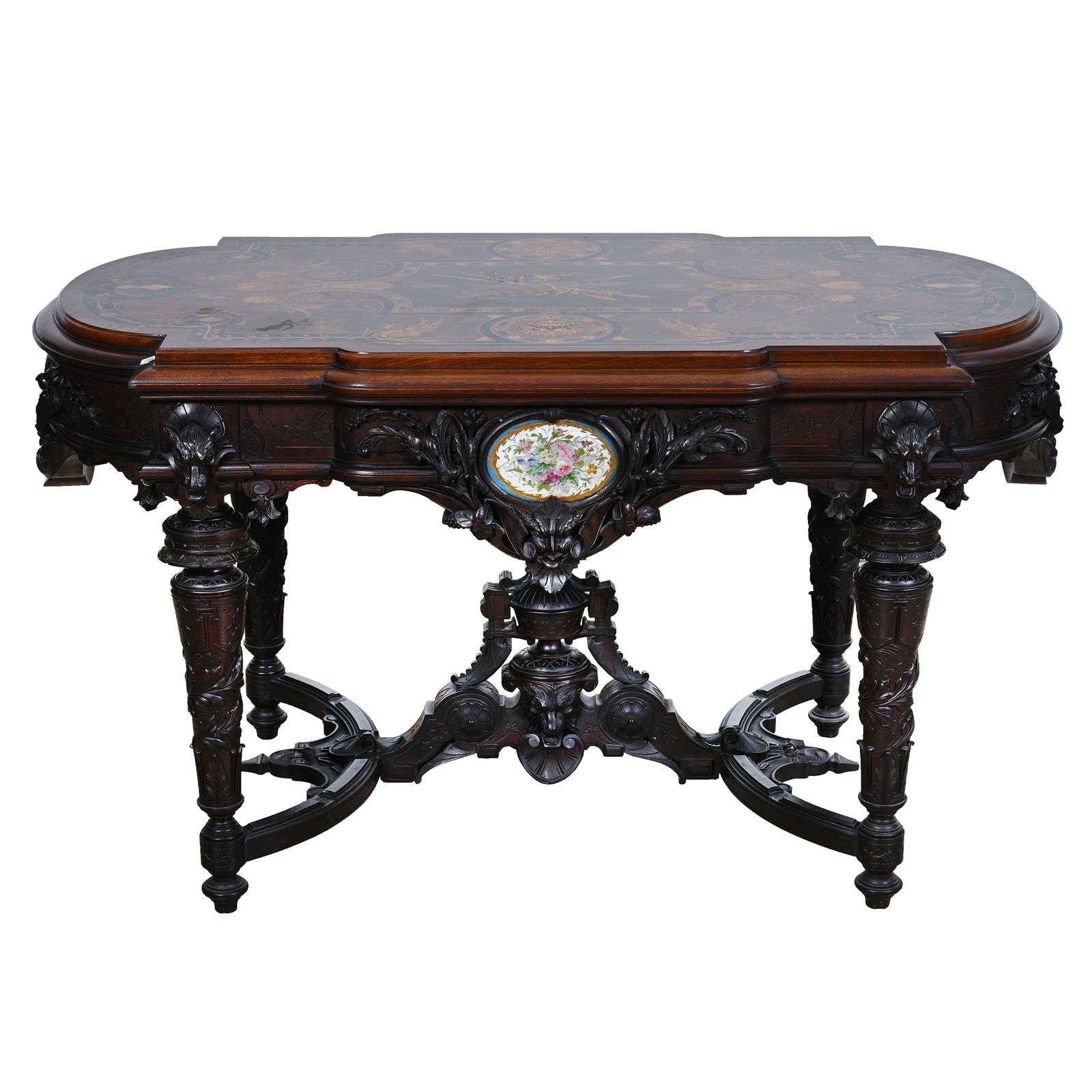 Magnificent Library Table By Pottier & Stymus Of New York (1 of 13)