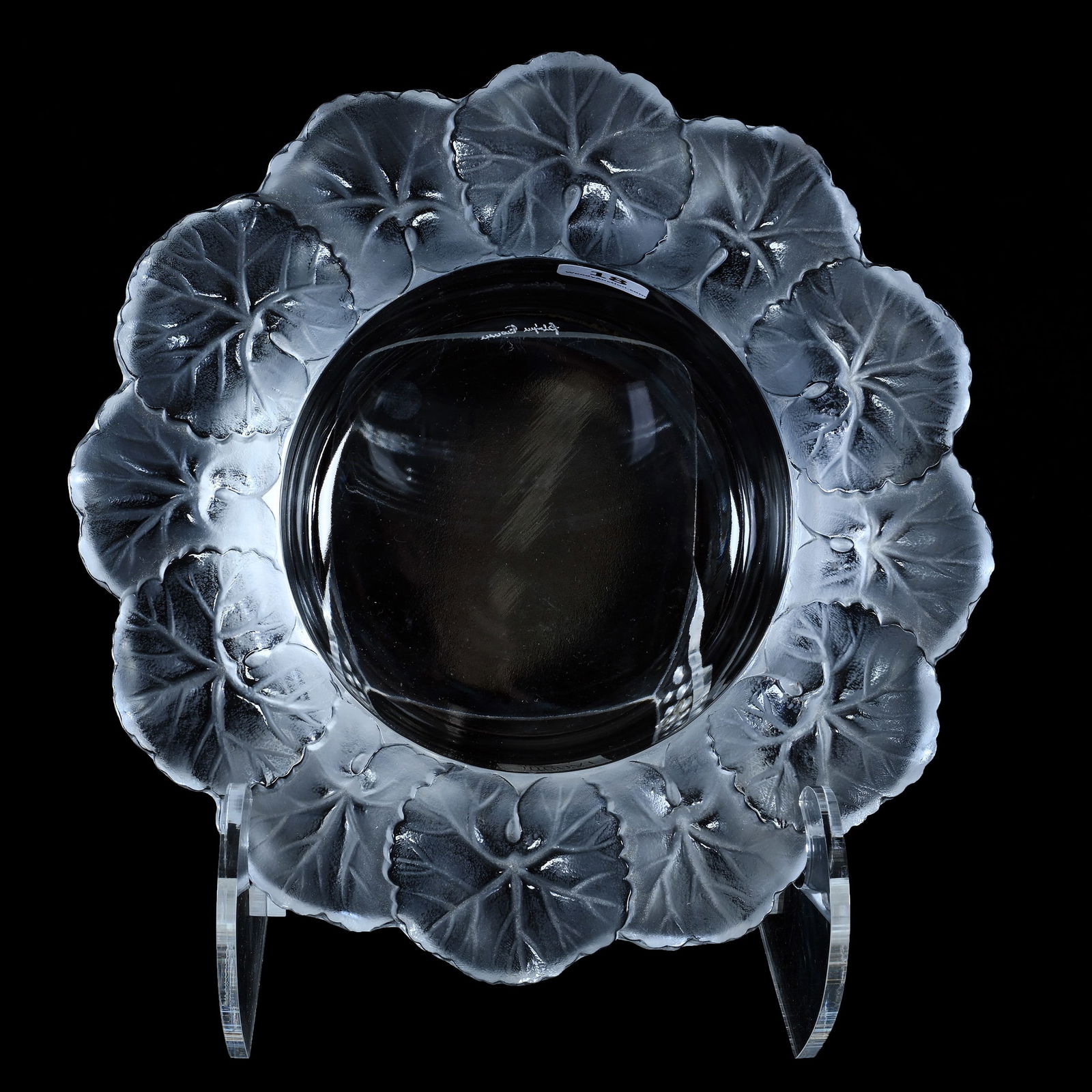 Bowl, Signed Lalique France, Hon Fleur Pattern (1 of 4)