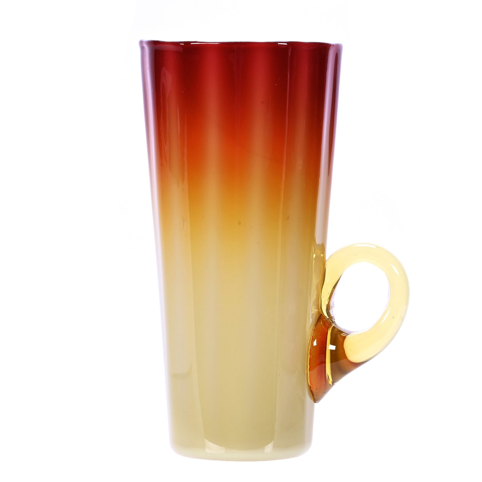 Lemonade Cup, Plated Amberina Art Glass By New England (1 of 3)