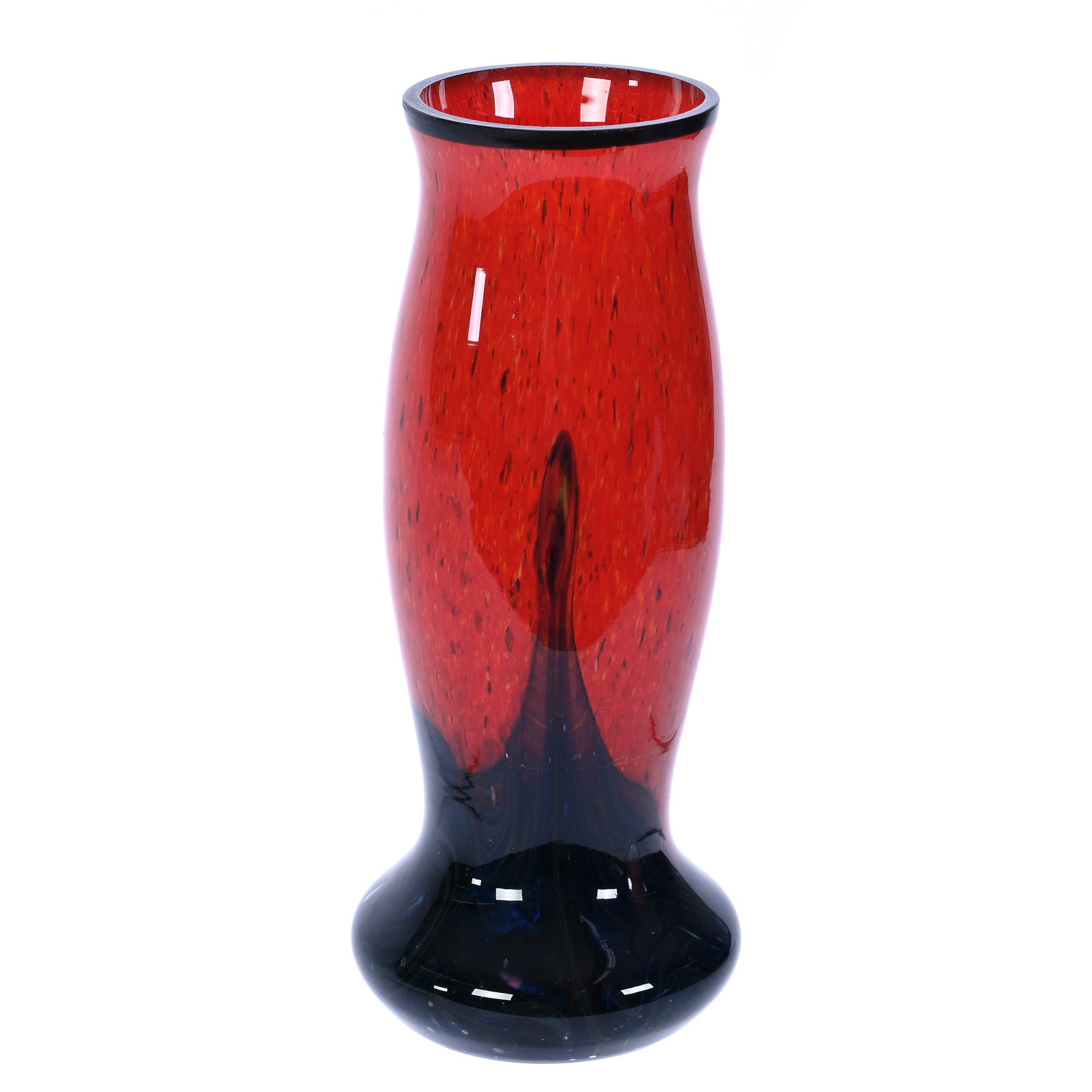 Vase, Unmarked Czechoslovakian Cased Art Glass (1 of 3)